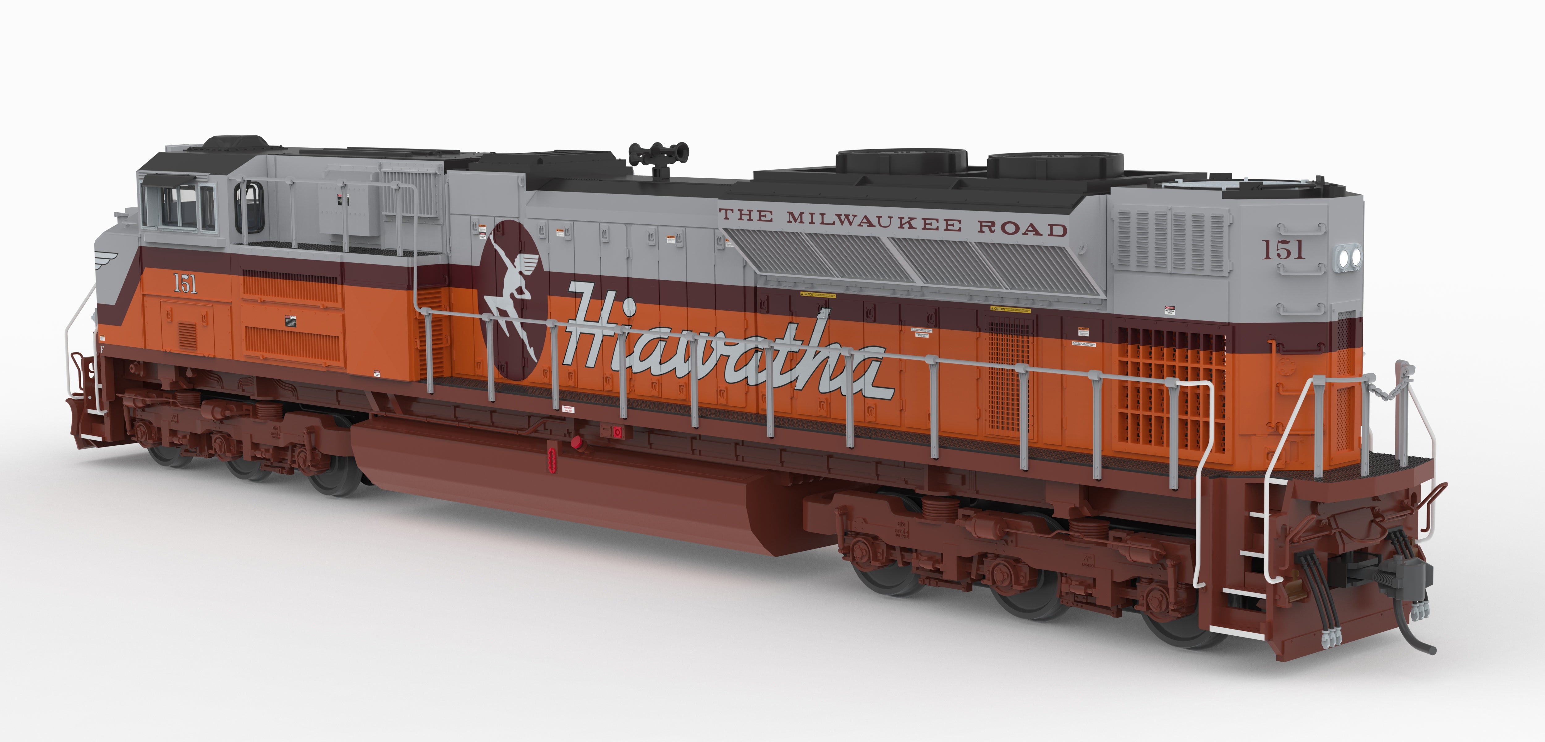 10448 EMD SD70ACe, MILW 151, Hiawatha Fantasy Paint, No-Sound / DCC-Ready, HO (Trainworld Exclusive)