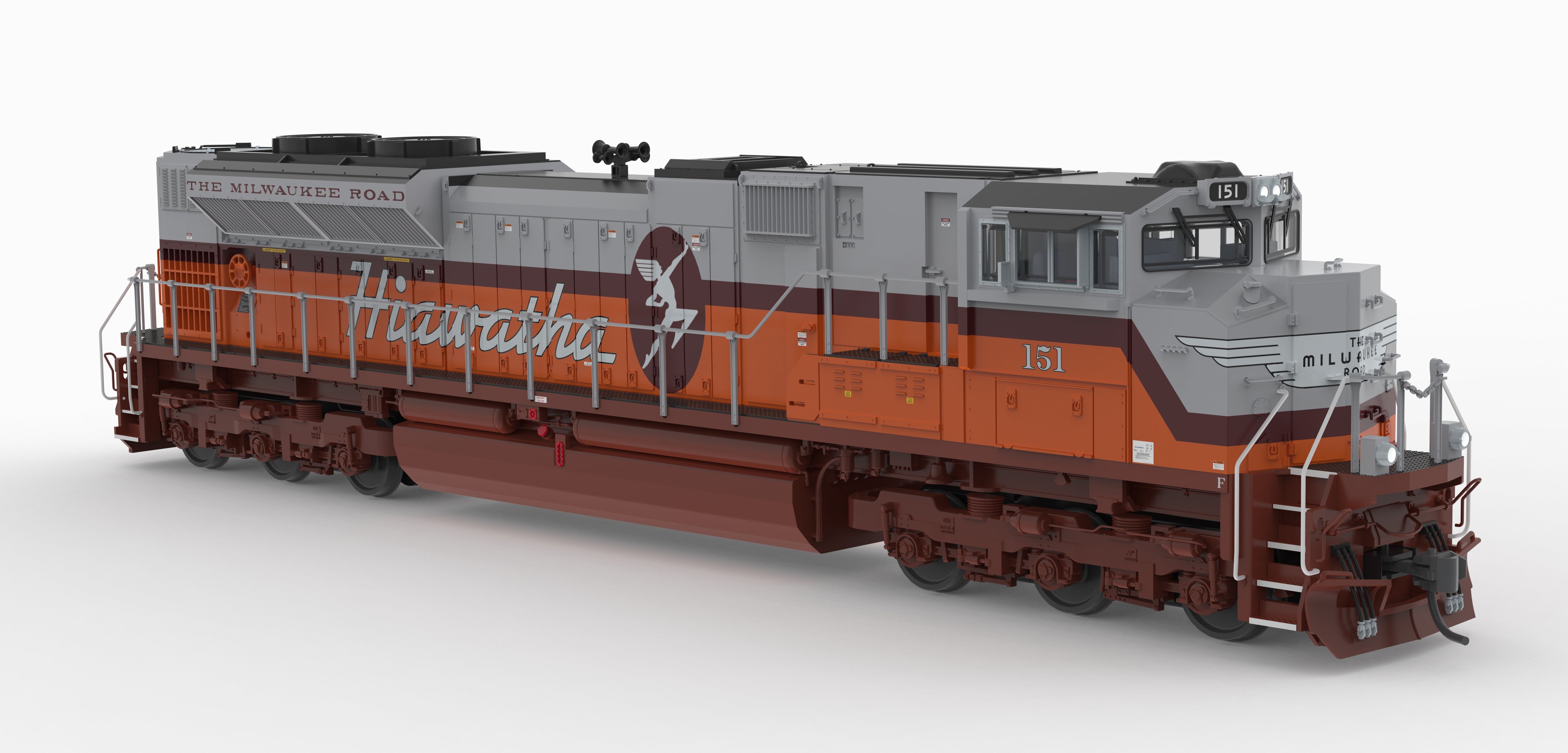 10448 EMD SD70ACe, MILW 151, Hiawatha Fantasy Paint, No-Sound / DCC-Ready, HO (Trainworld Exclusive)
