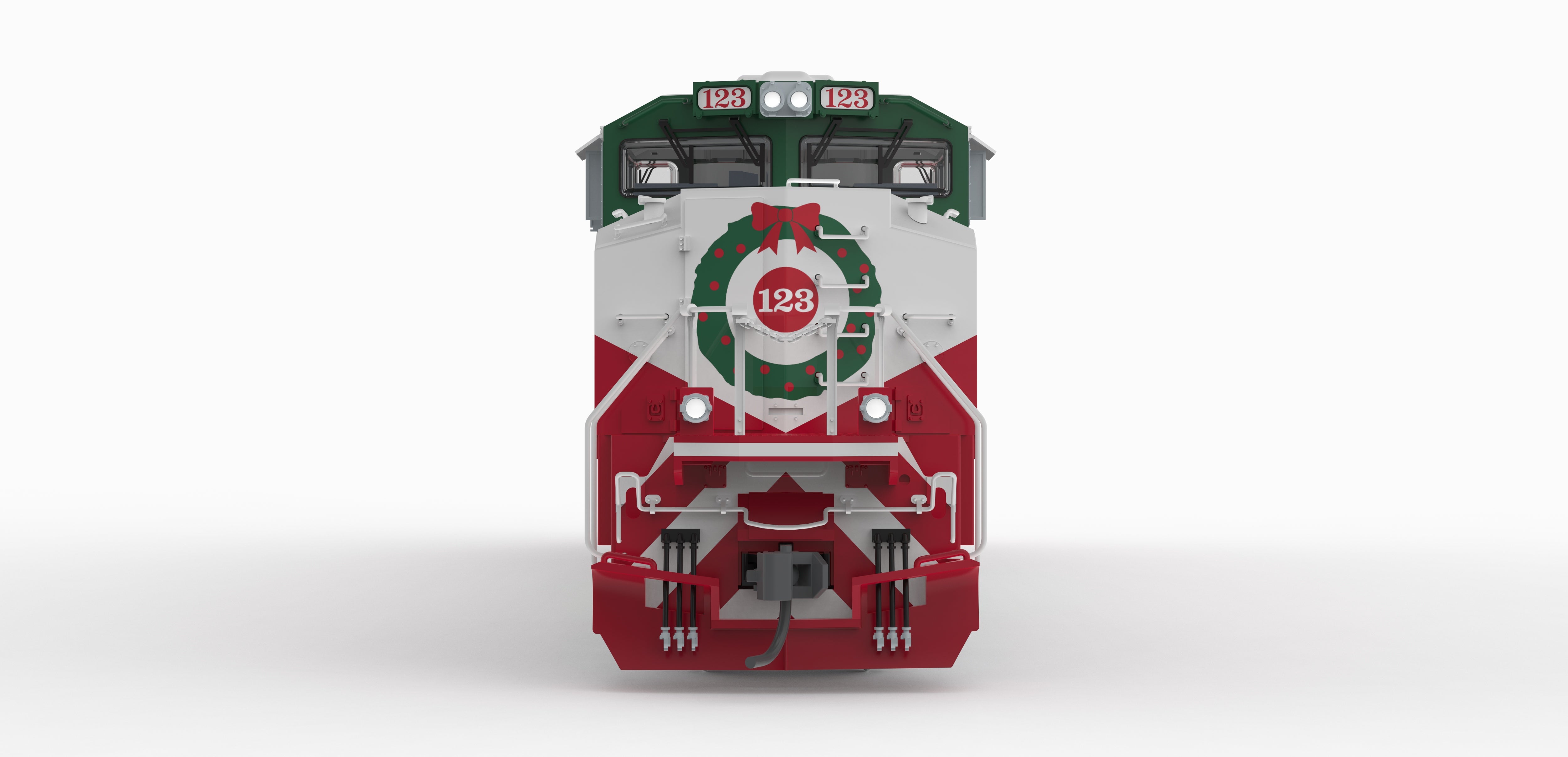 10449 EMD SD70ACe, Christmas Fantasy Paint, Paragon4 Sound/DC/DCC, w/ Smoke, HO (Trainworld Exclusive)