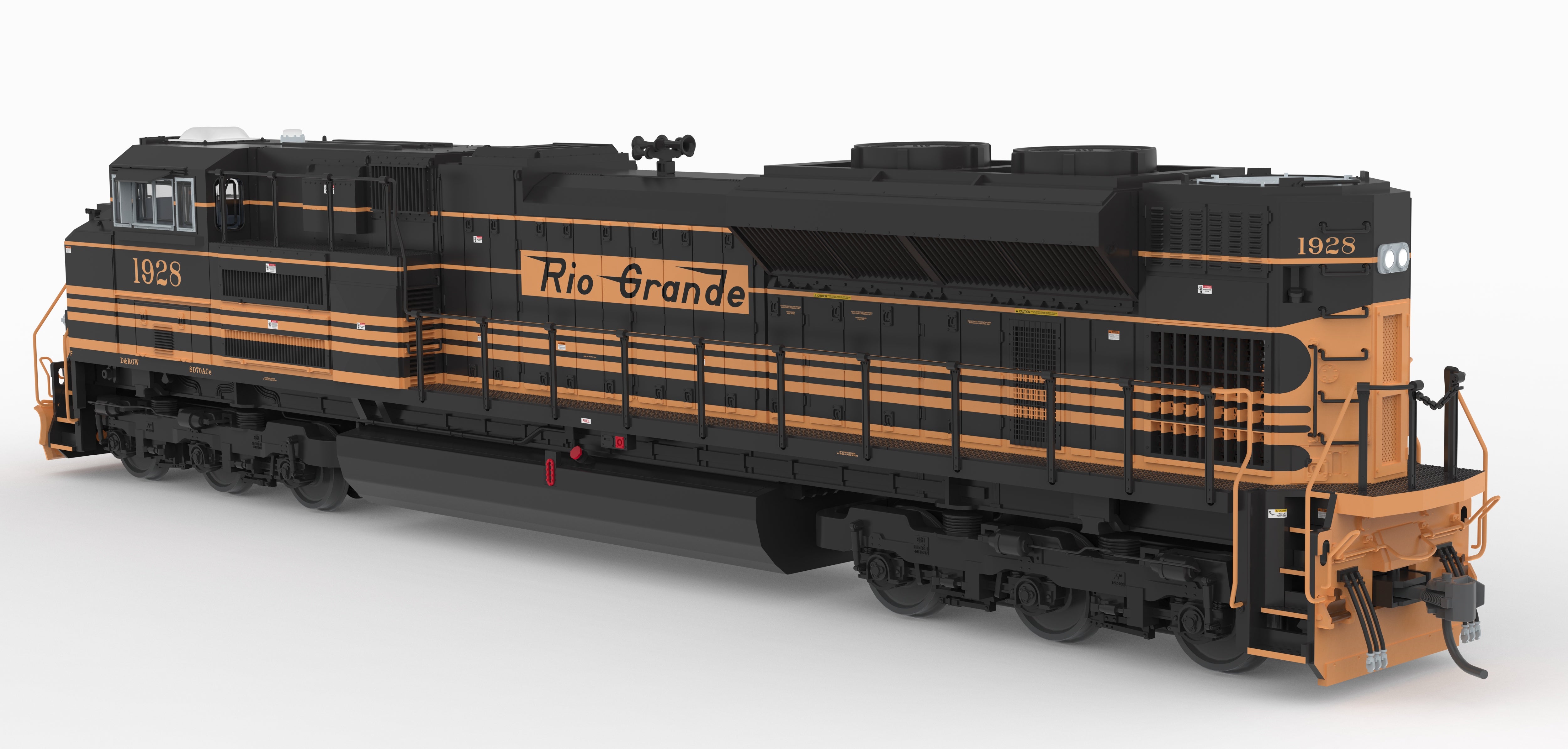 【中古】 STARDUST TRAIN/ うだ ↑ 2 10452 EMD SD70ACe, DRGW 1928, 5-Stripe Scheme, No-Sound / DCC-Ready, H