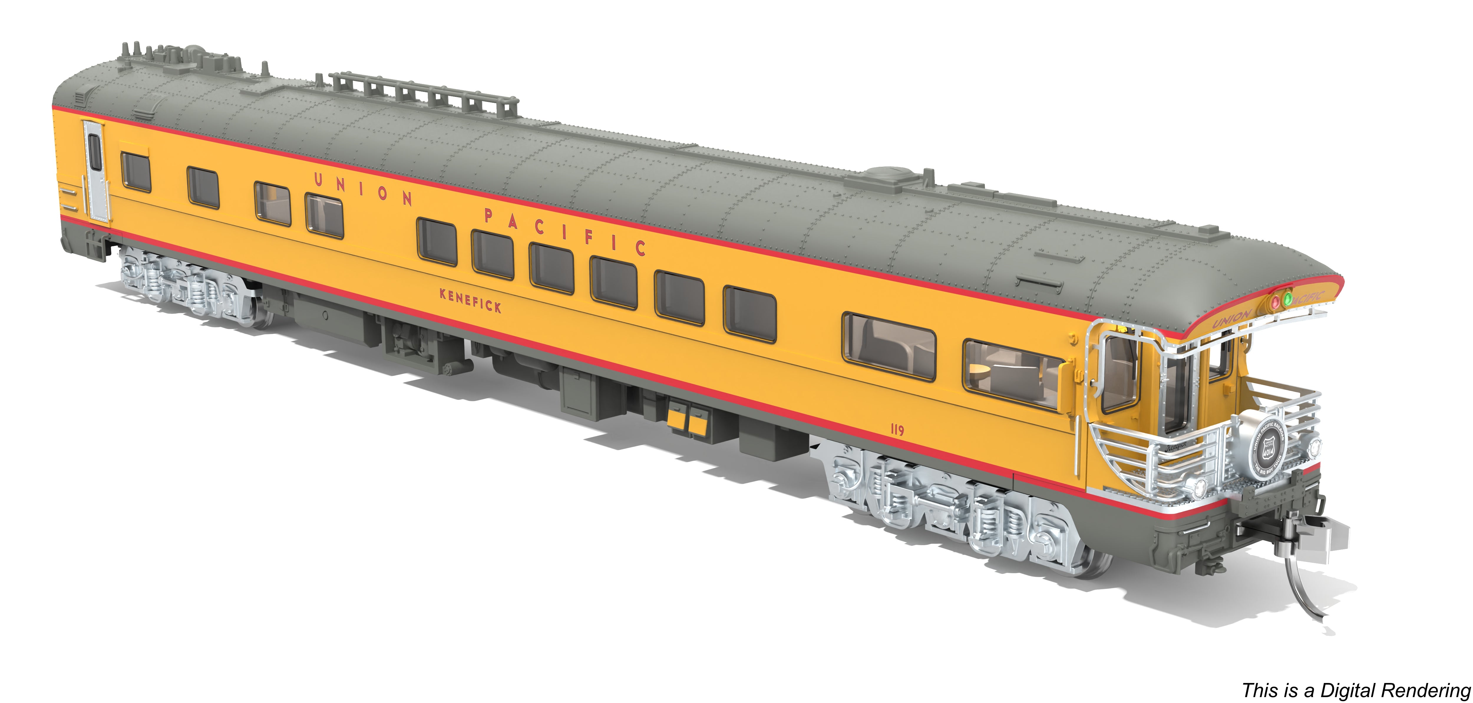 10491 Union Pacific Business Car, UP #119 "Kenefick", "Big Boy Tour" Drumhead, N Scale