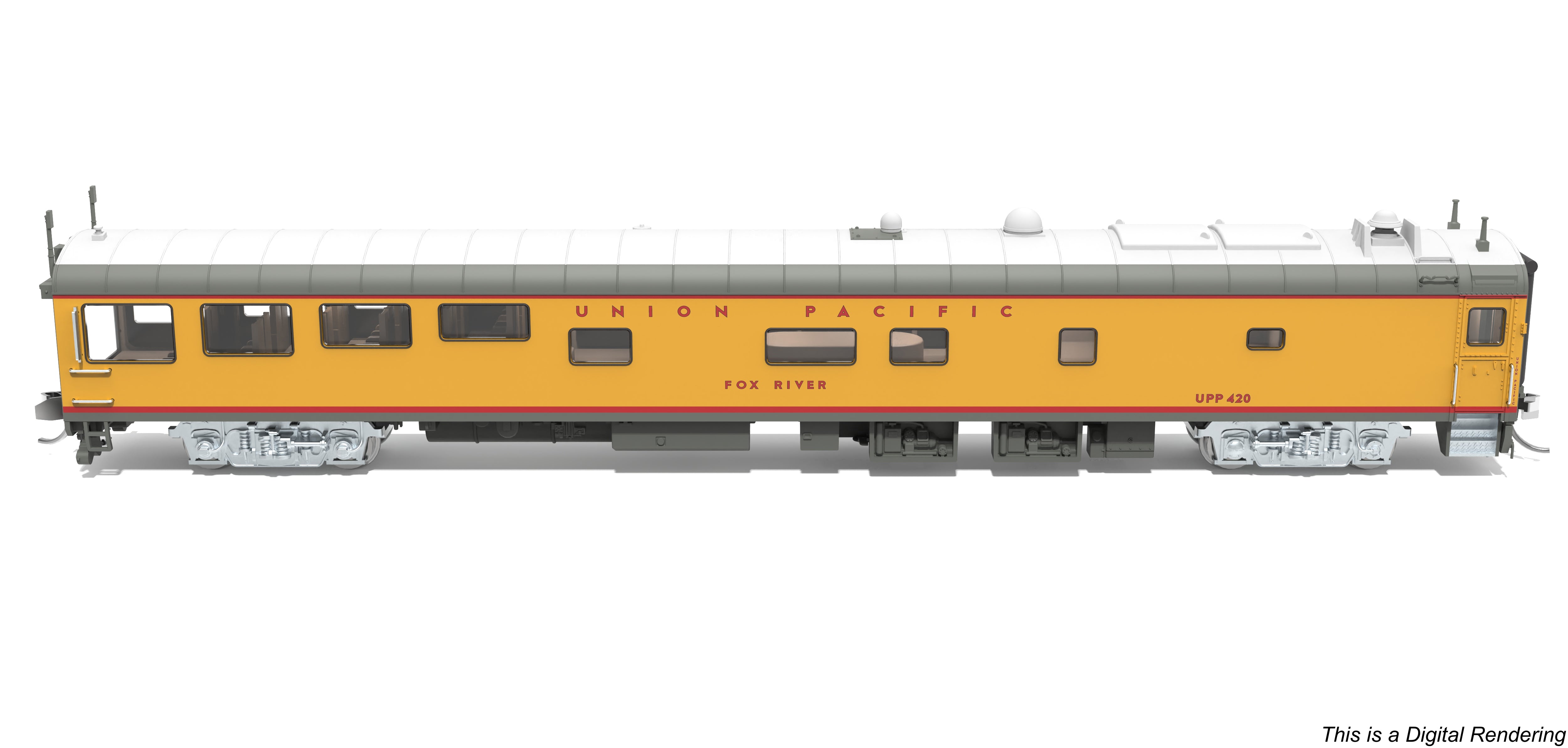 10501 Union Pacific Track Inspection Car, "Fox River", 2006 - Present Appearance, N