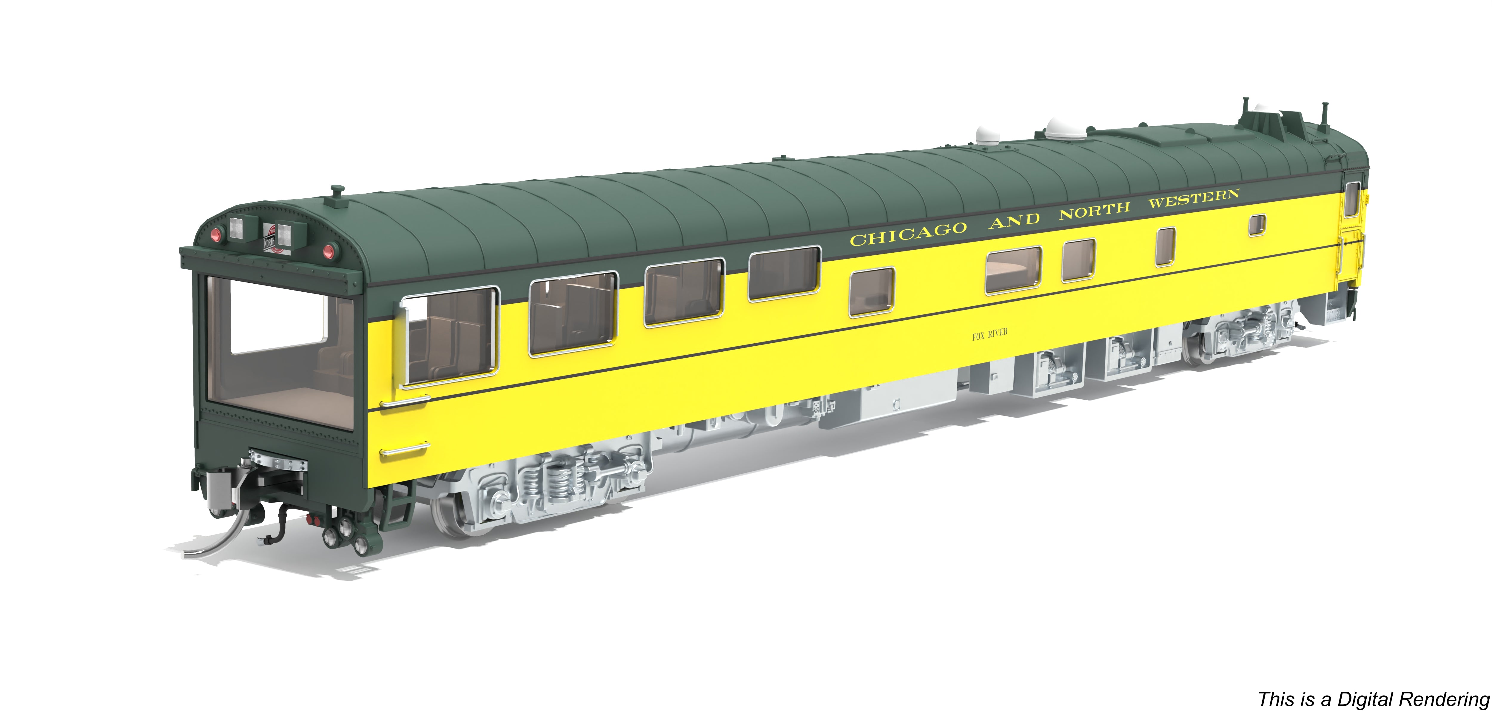 10502 Chicago & North Western Track Inspection Car, "Fox River", N