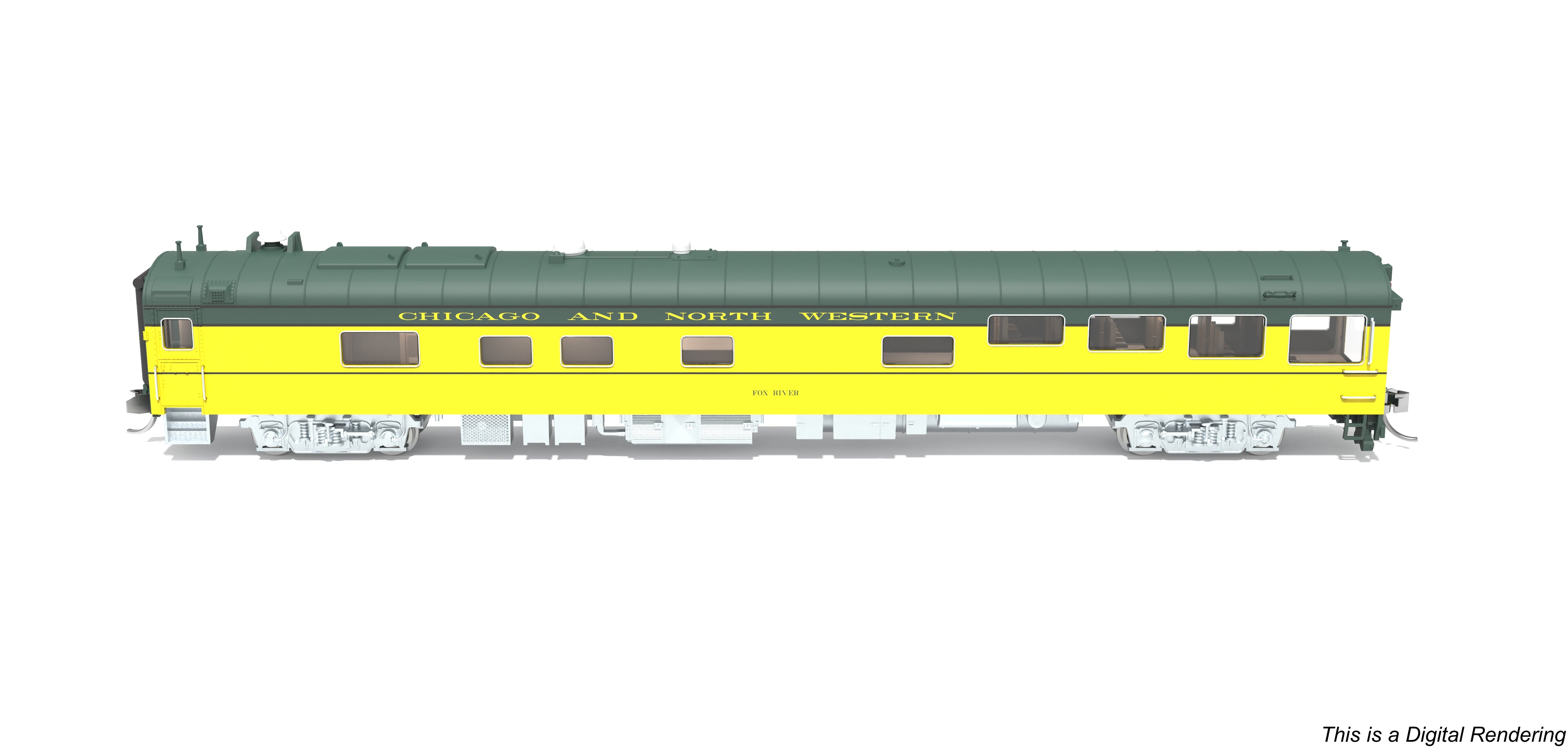 10502 Chicago & North Western Track Inspection Car, "Fox River", N