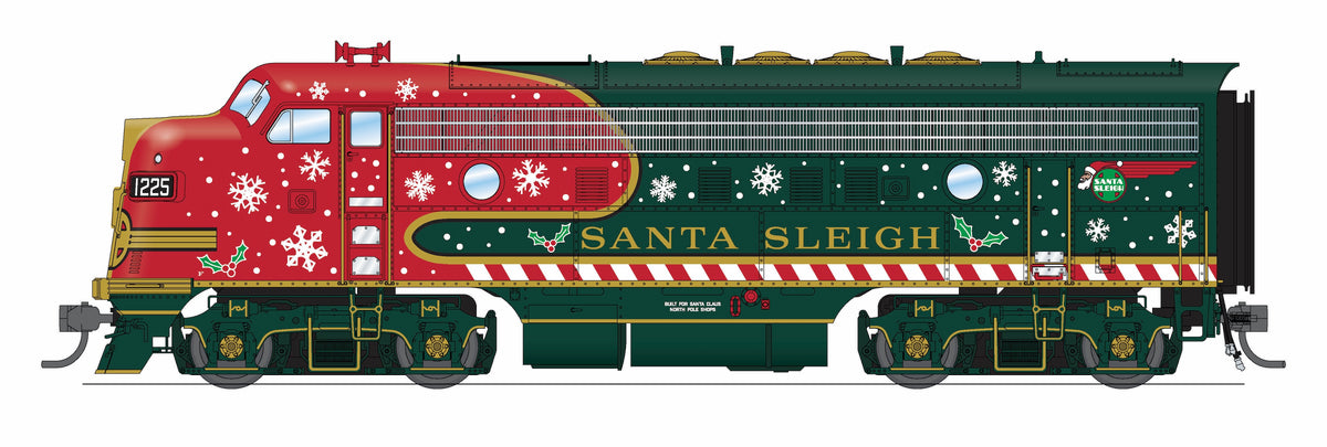 10513 EMD F3, Santa's Sleigh Scheme, No-Sound / DCC-Ready, HO (Trainworld Exclusive)