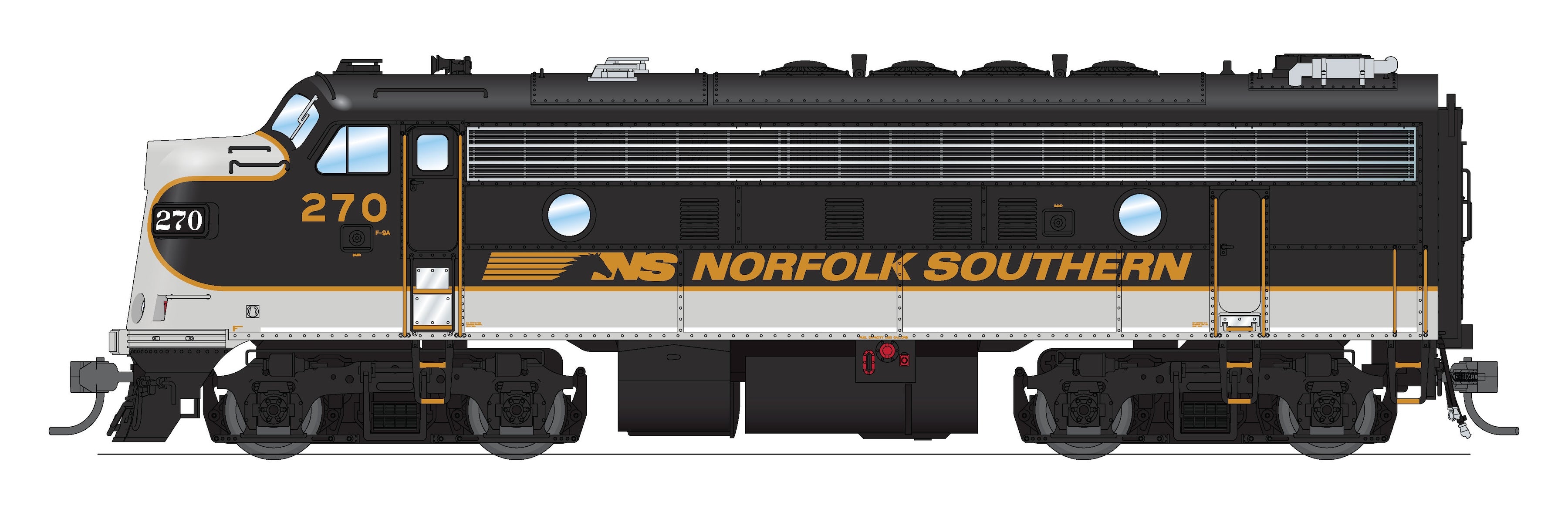 10556 EMD F9A, Norfolk Southern 271, Tuxedo Scheme, Paragon4 Sound/DC/DCC, HO