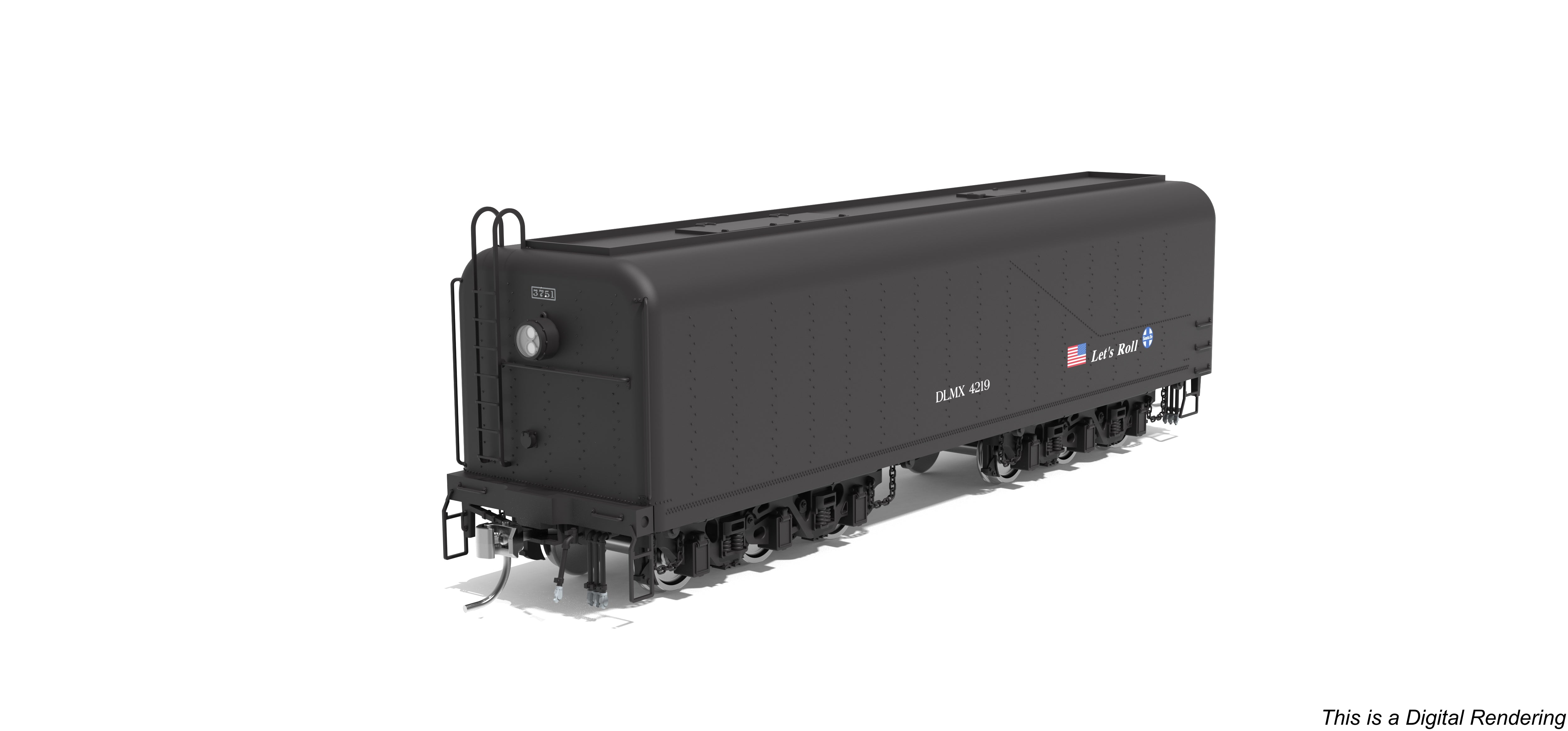10571 DLMX 4219 Auxiliary Water Tender, "Let's Roll" ATSF, HO Scale