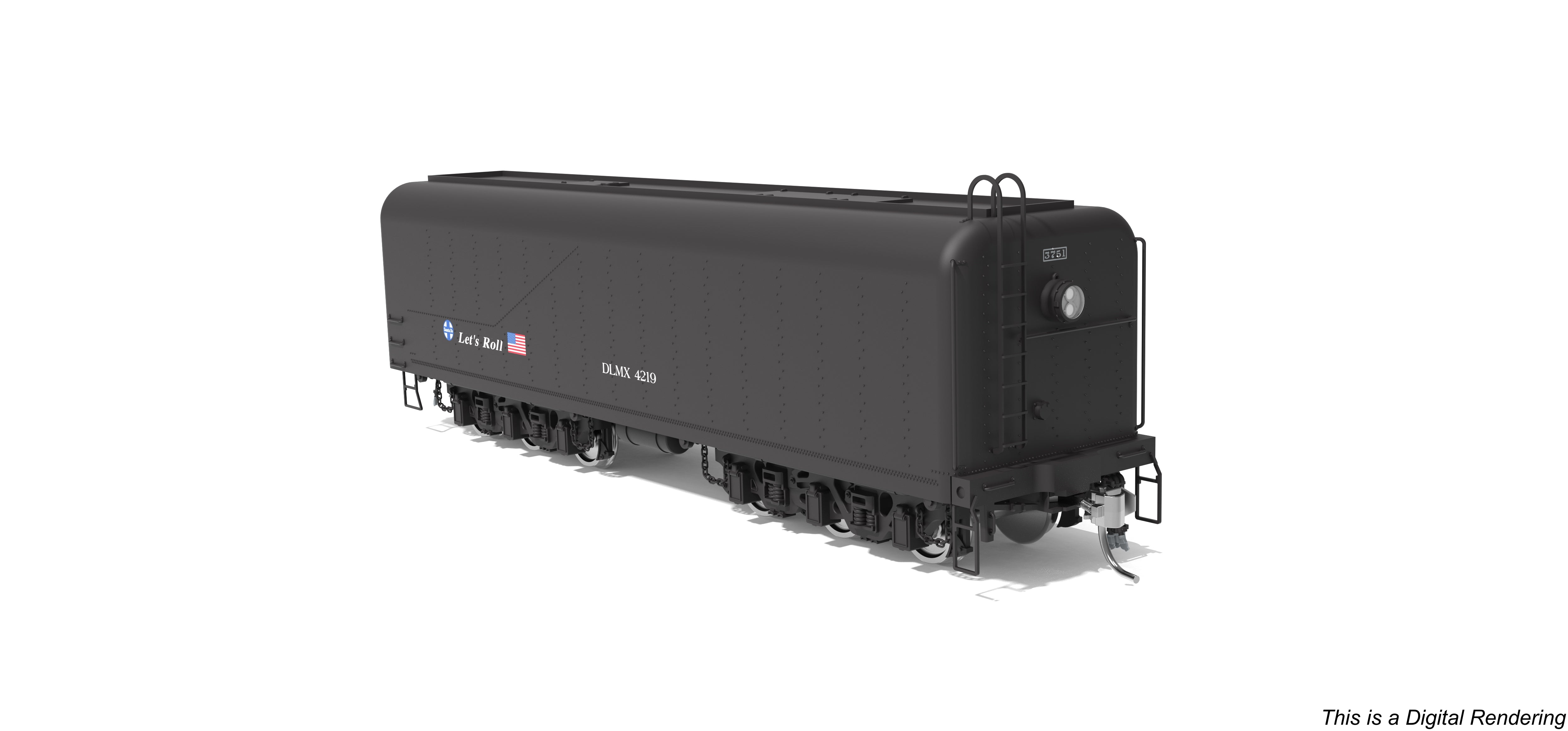 10571 DLMX 4219 Auxiliary Water Tender, "Let's Roll" ATSF, HO Scale