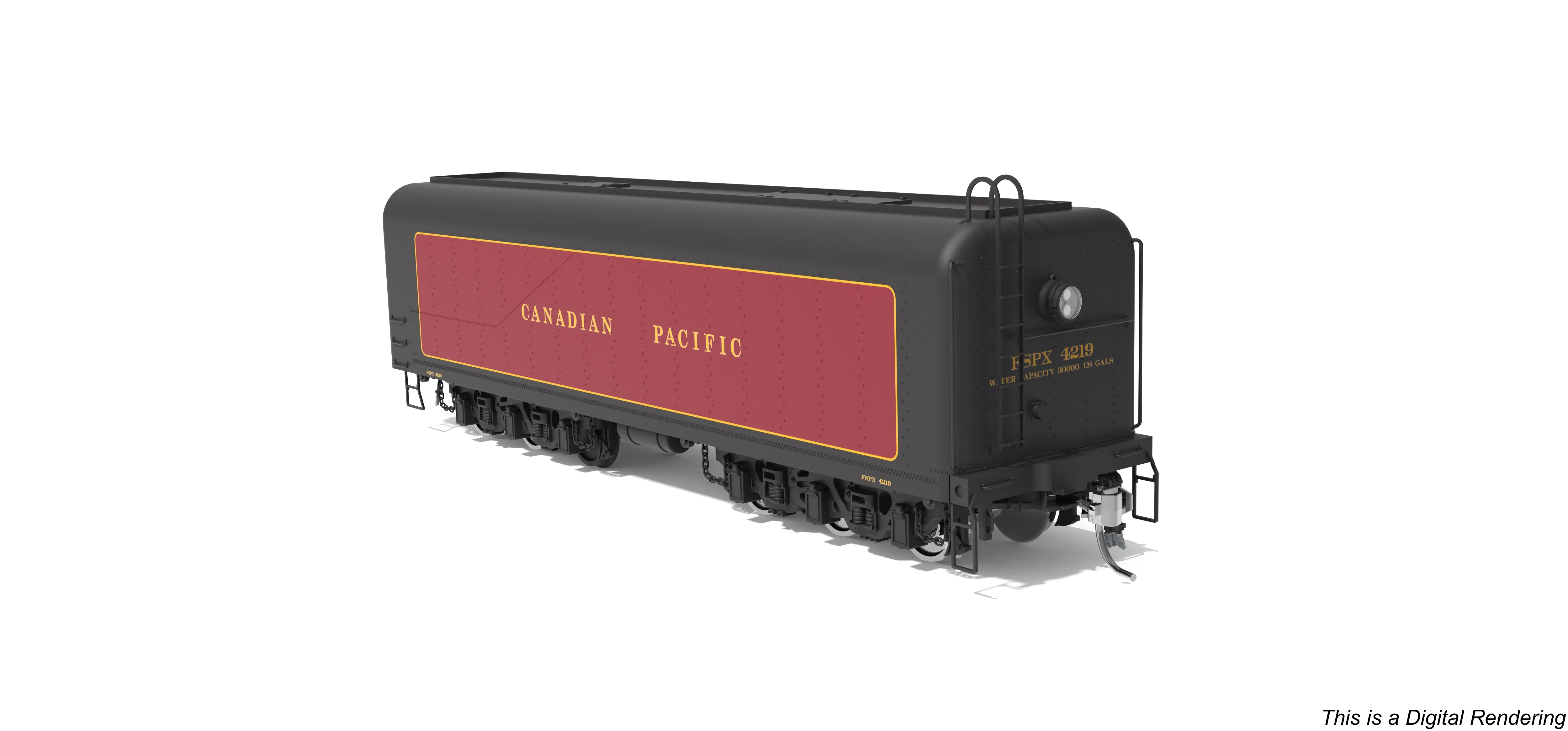 10573 DLMX 4219 Auxiliary Water Tender, Canadian Pacific, HO Scale