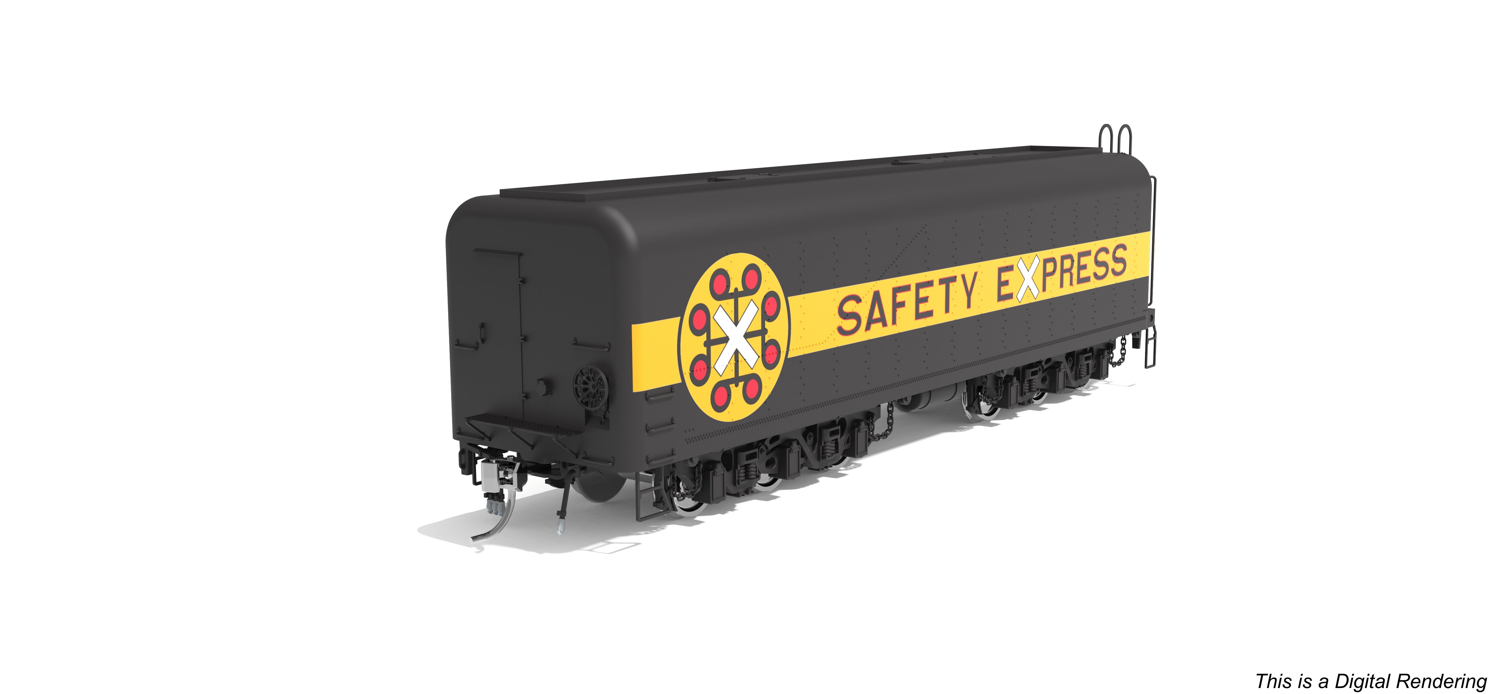 10574 Chessie Safety Express Auxiliary Water Tender, #614-A, HO Scale (NP)