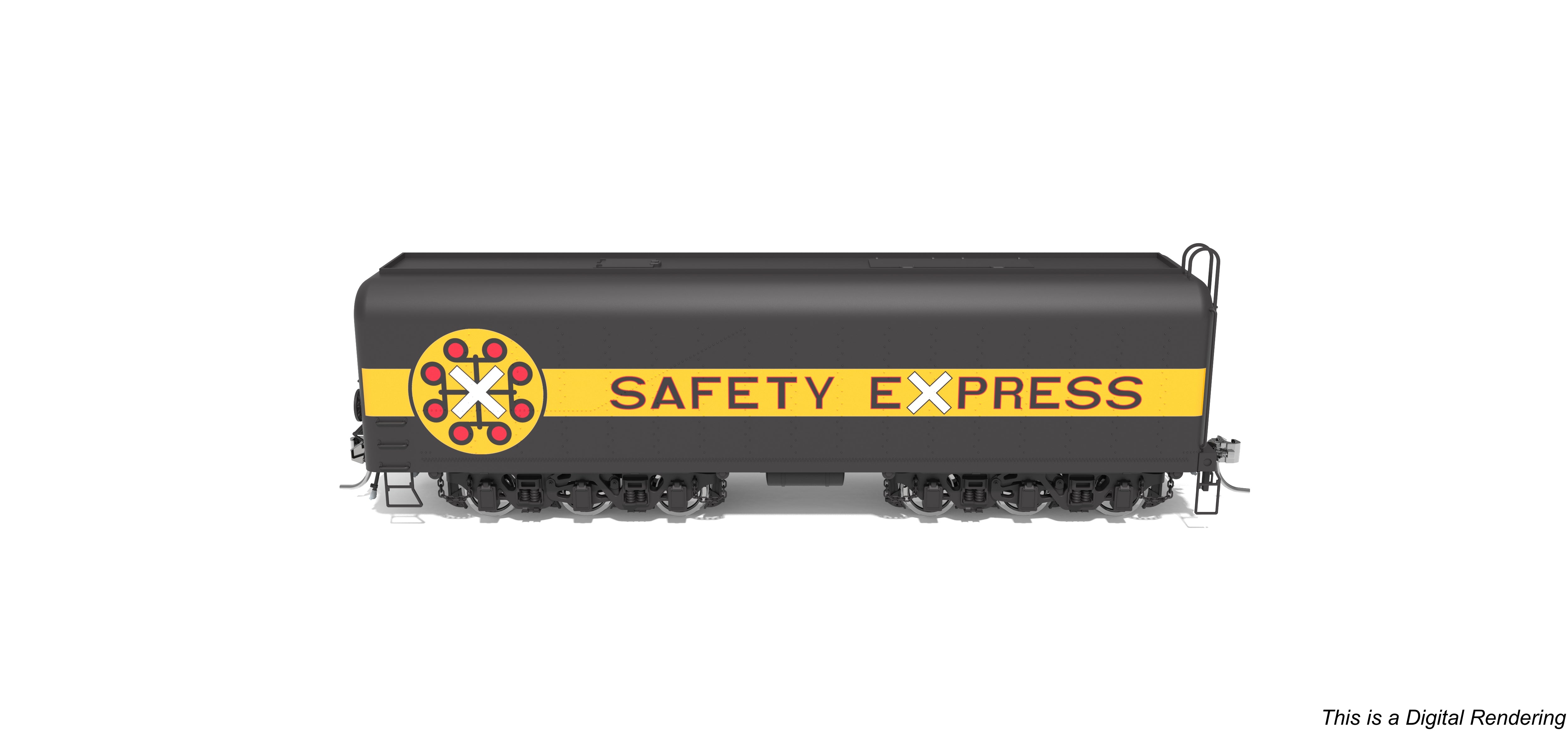 10574 Chessie Safety Express Auxiliary Water Tender, #614-A, HO Scale (NP)
