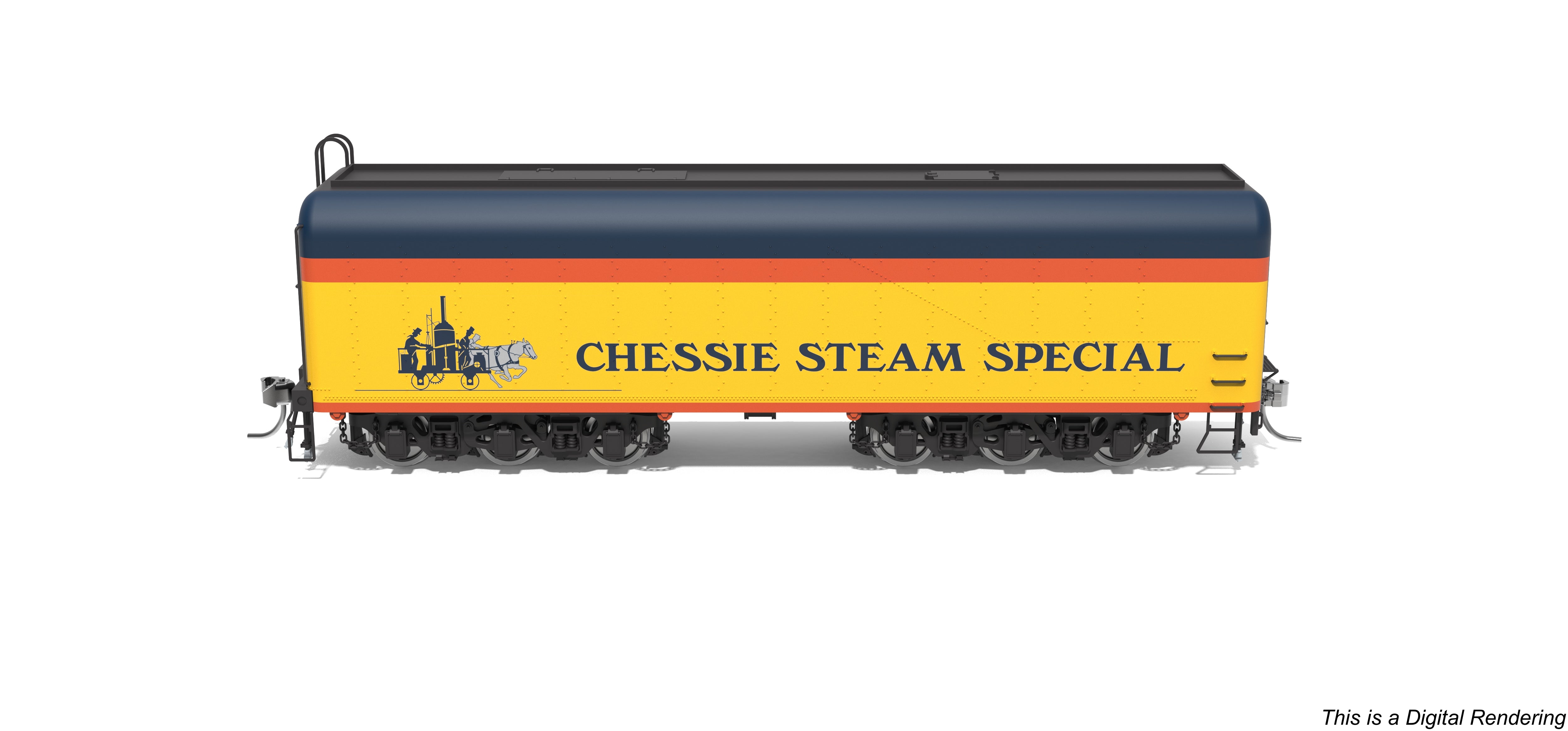 10575 Chessie Steam Special Auxiliary Water Tender, #2101-A, HO Scale (NP)