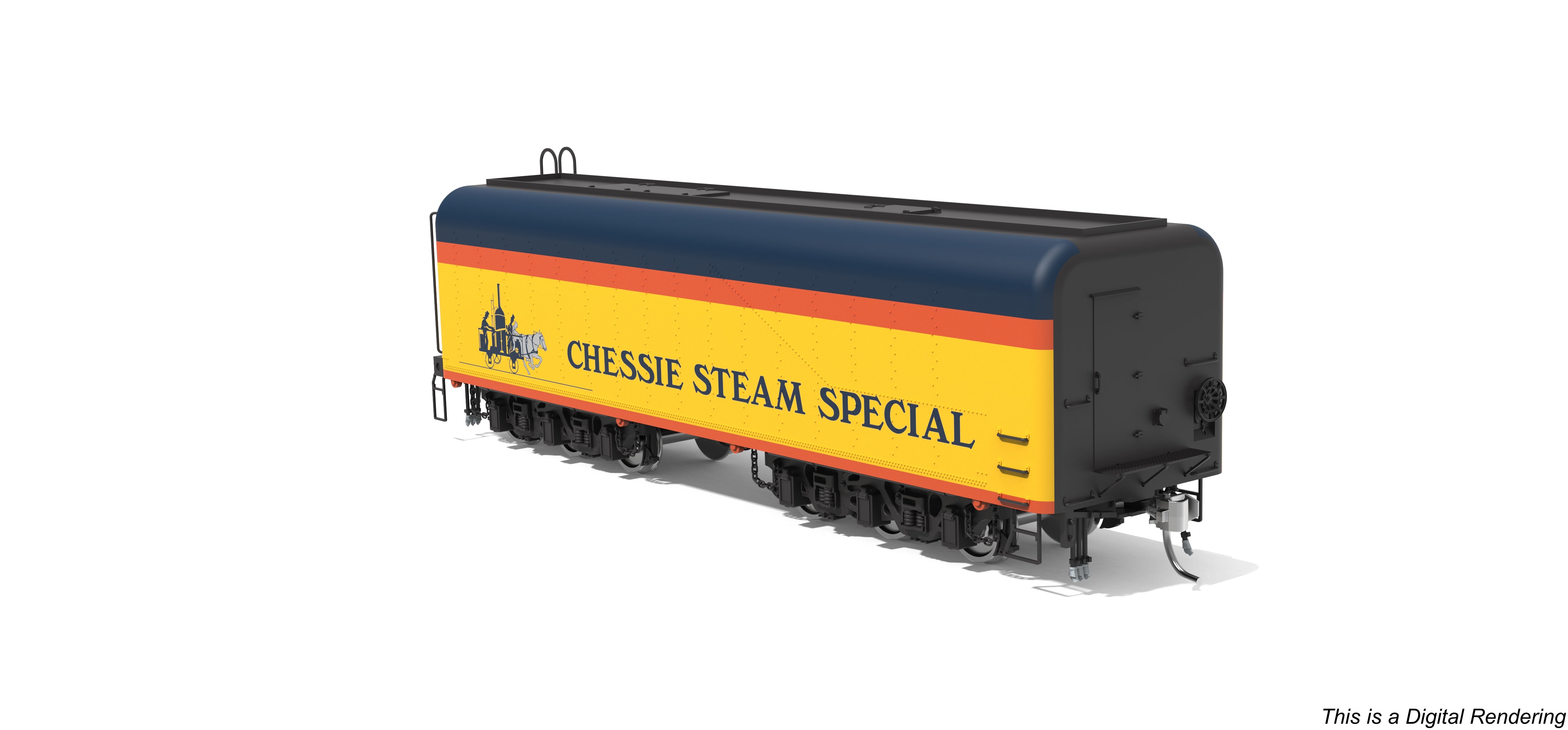 10575 Chessie Steam Special Auxiliary Water Tender, #2101-A, HO Scale (NP)