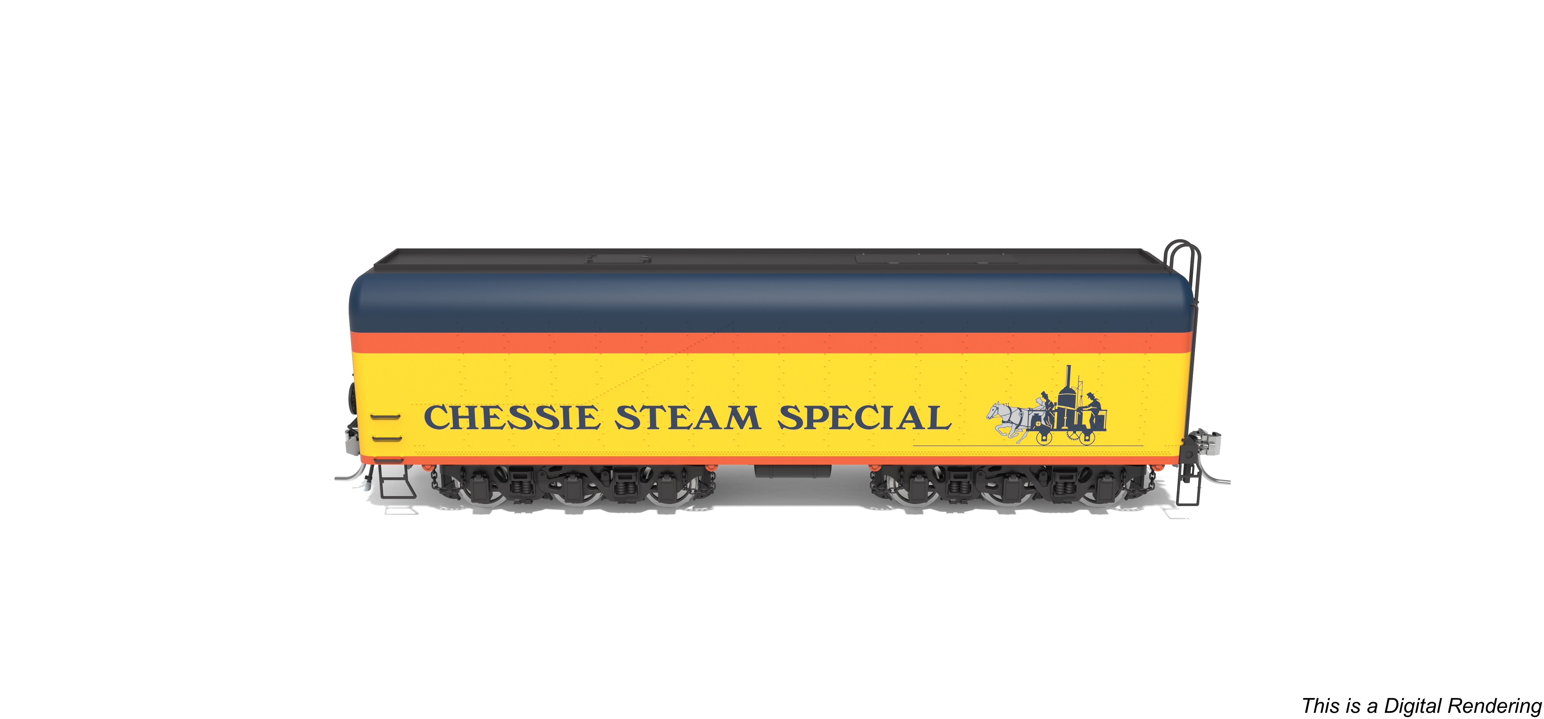 10575 Chessie Steam Special Auxiliary Water Tender, #2101-A, HO Scale (NP)