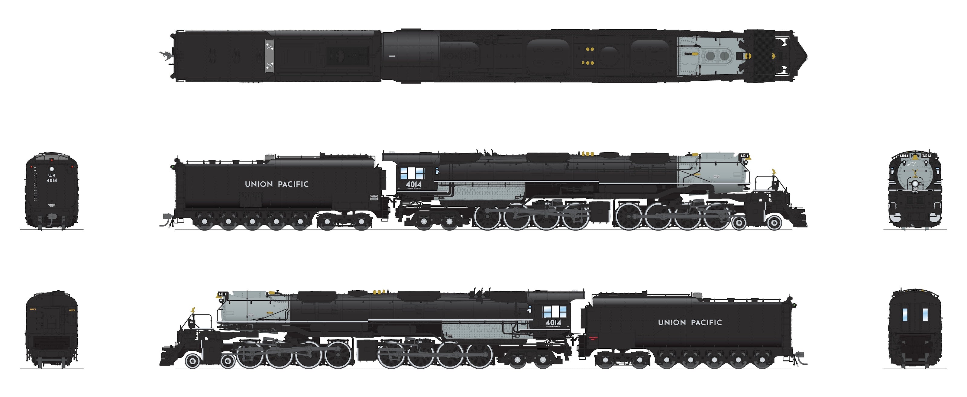 10600 UP Big Boy 4-8-8-4, #4014, 250th Celebration West Coast Tour App