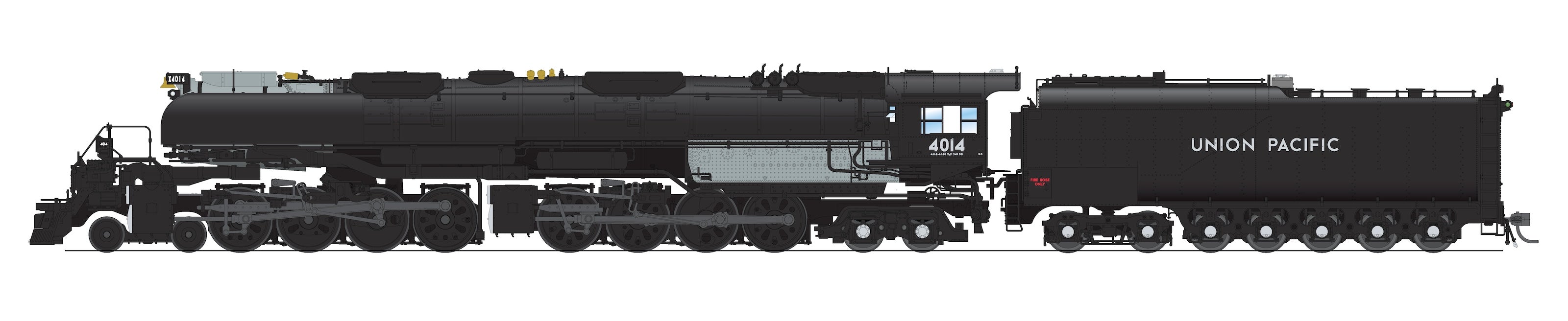 10604 UP Big Boy 4-8-8-4, #4014, 2025 Appearance w/ Smoke Deflectors, Paragon4 Sound/DC/DCC, Smoke, HO