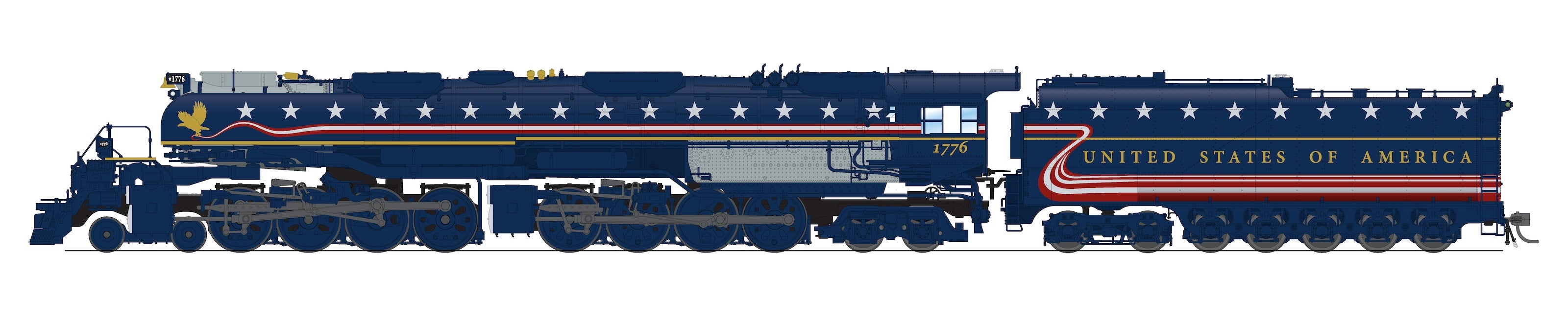10614 UP Big Boy 4-8-8-4, #1776, AFT 250 Fantasy Appearance, Paragon4 Sound/DC/DCC, Smoke, HO