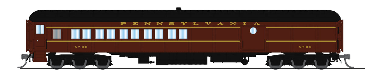 10656 PB70 Coach-Baggage Combine, PRR 5120, Late 1940's Paint, N Scale