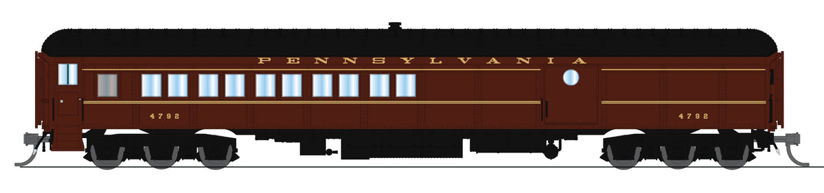 10657 PB70 Coach-Baggage Combine, PRR 4792, 1950's Paint, N Scale