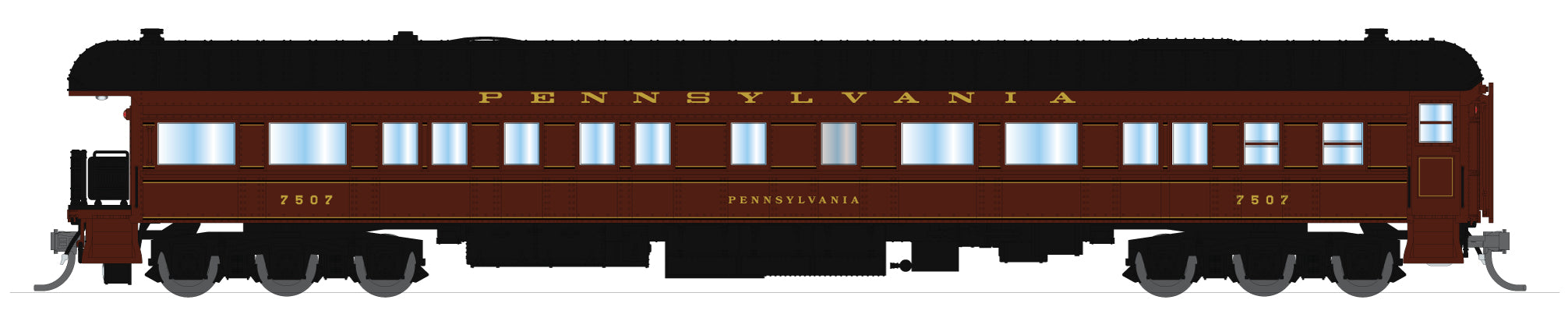 10662 Z74D Business Car, PRR 7507, "Pennsylvania", Late 1940's, N Scale