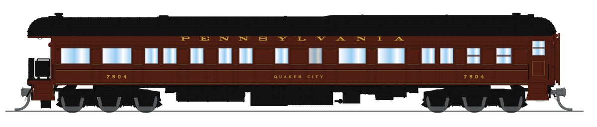 10663 Z74D Business Car, PRR 7504, "Quaker City", Late 1940's, N Scale