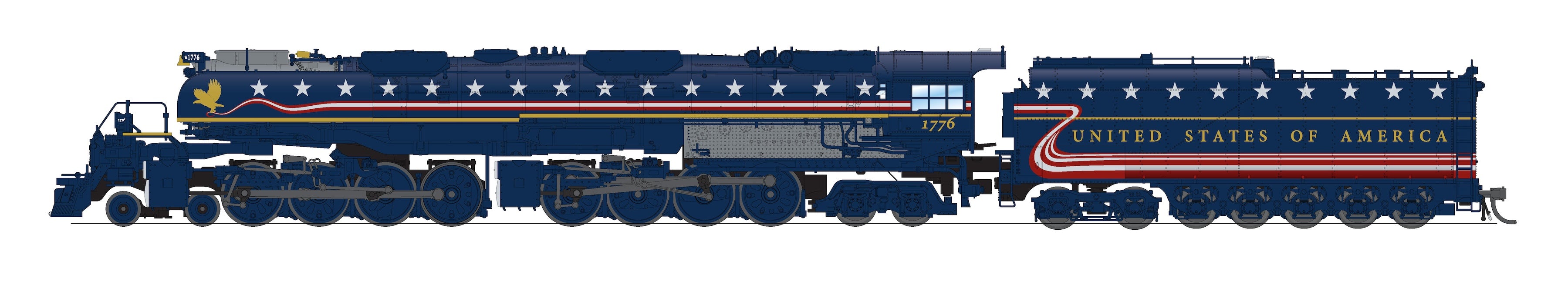 10685 UP Big Boy 4-8-8-4, #1776, AFT 250 Fantasy Appearance, No-Sound / DCC-Ready, N Scale