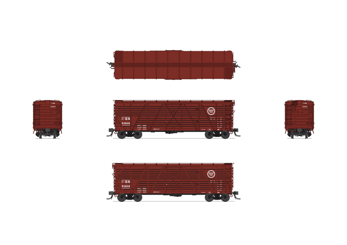 10696 40' Wood Stock Car, MP 53906, Cattle Sounds, HO Scale