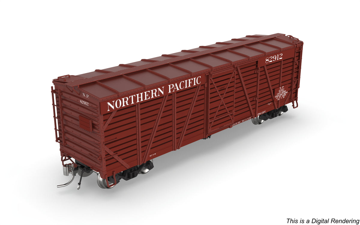 10700 40' Wood Stock Car, NP 82912, Cattle Sounds, HO Scale