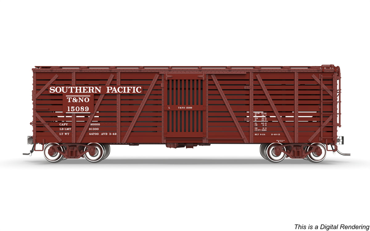 10703 40' Wood Stock Car, SP 15178, Hog Sounds, HO Scale