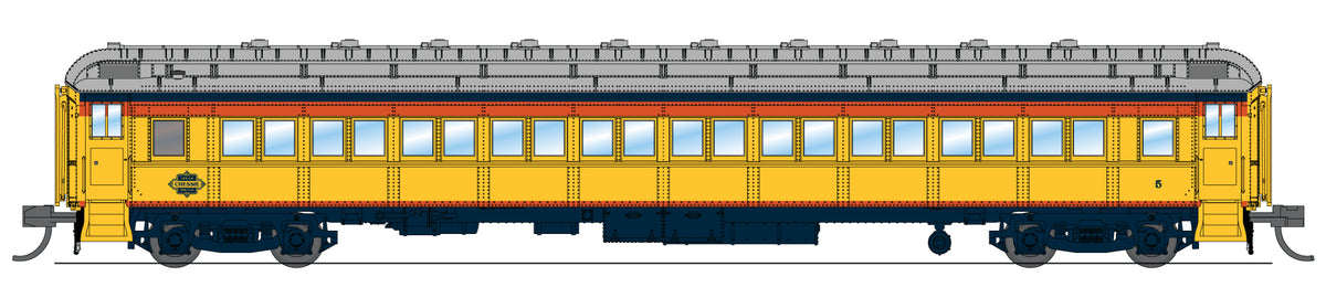 10761 CSS Heavyweight 5-Car Passenger Set, Chessie Steam Special, N Scale