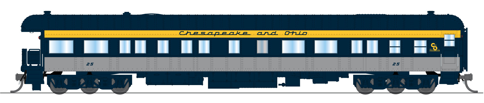 10771 Chesapeake & Ohio Business Car #25, N Scale