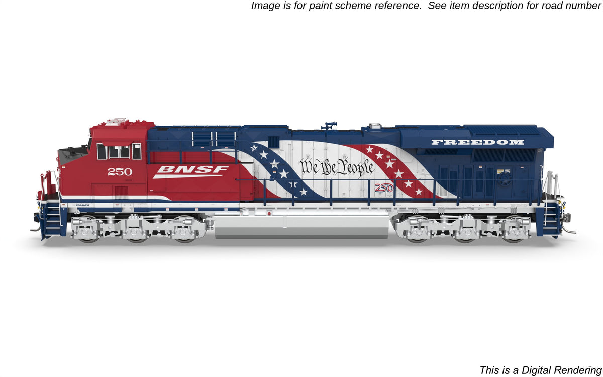10818 GE ES44AC, BNSF #1776, America250 Series, Paragon4 Sound/DC/DCC, w/ Smoke, HO
