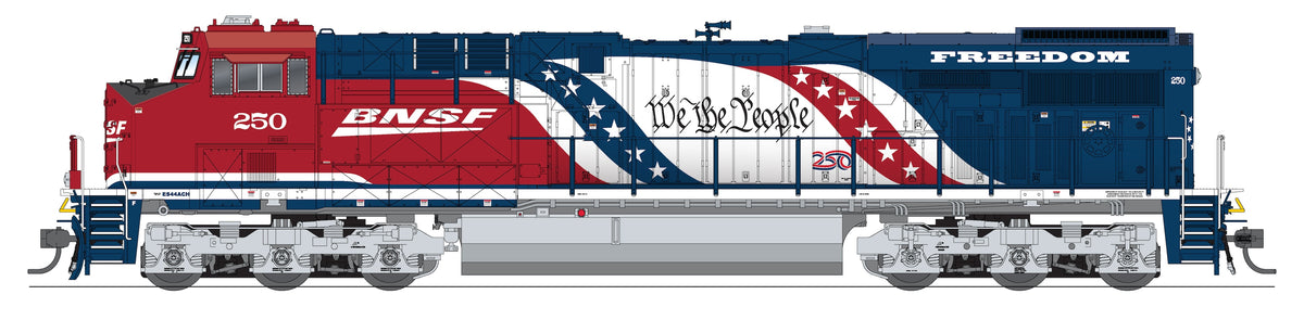 10820 GE ES44AC, BNSF #2026, America250 Series, Paragon4 Sound/DC/DCC, w/ Smoke, HO