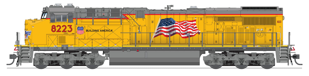 10829 GE ES44AC, UP 8200, Building America Scheme, No-Sound / DCC-Ready, HO