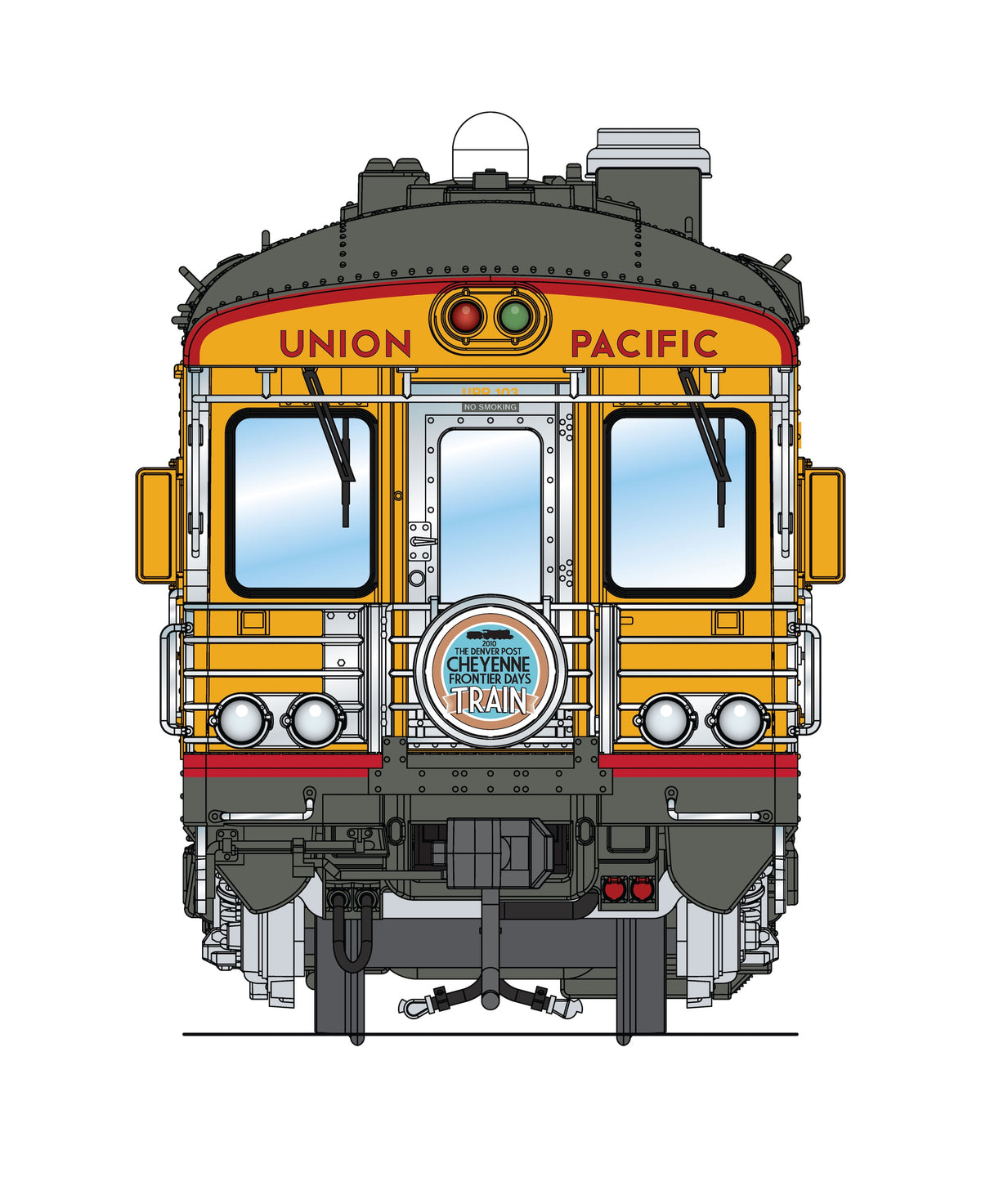 10843 Union Pacific Business Car, UP #103 "Cheyenne", 2010 Frontier Days Appearance, HO Scale