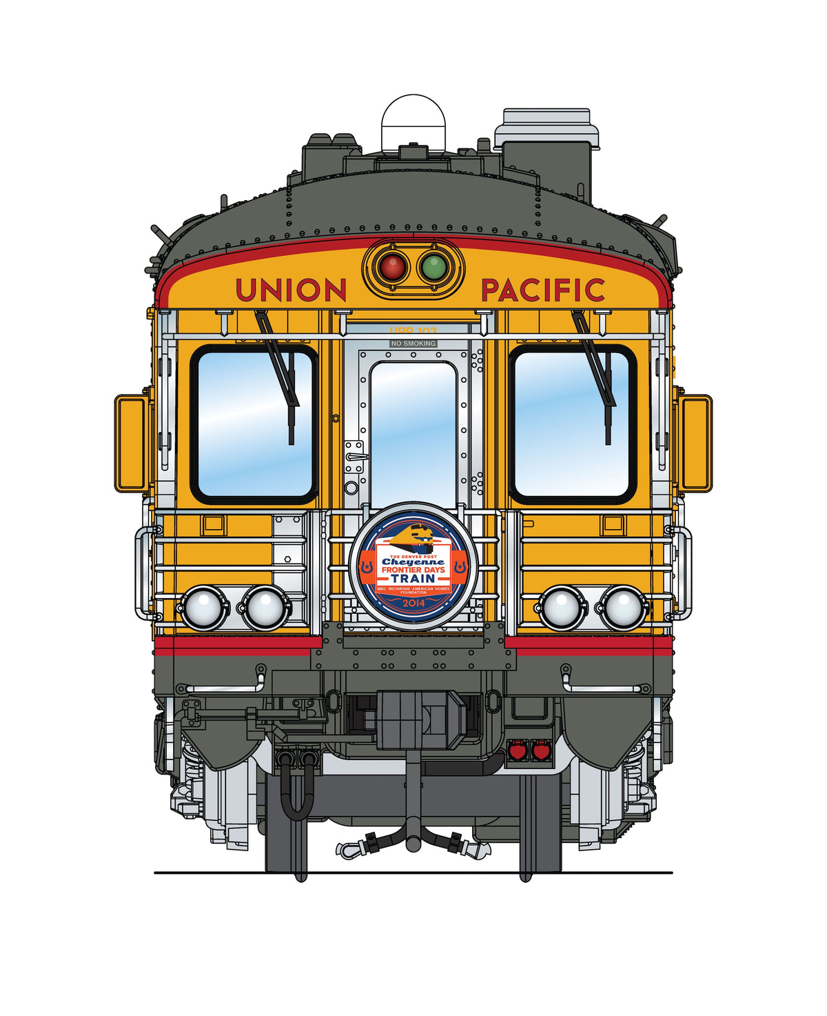 10845 Union Pacific Business Car, UP #103 "Cheyenne", 2014 Frontier Days Appearance, HO Scale