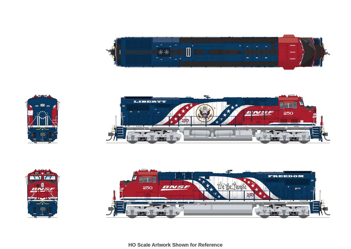 10881 GE ES44AC, BNSF #1776, America250 Series, No-Sound / DCC-Ready, N