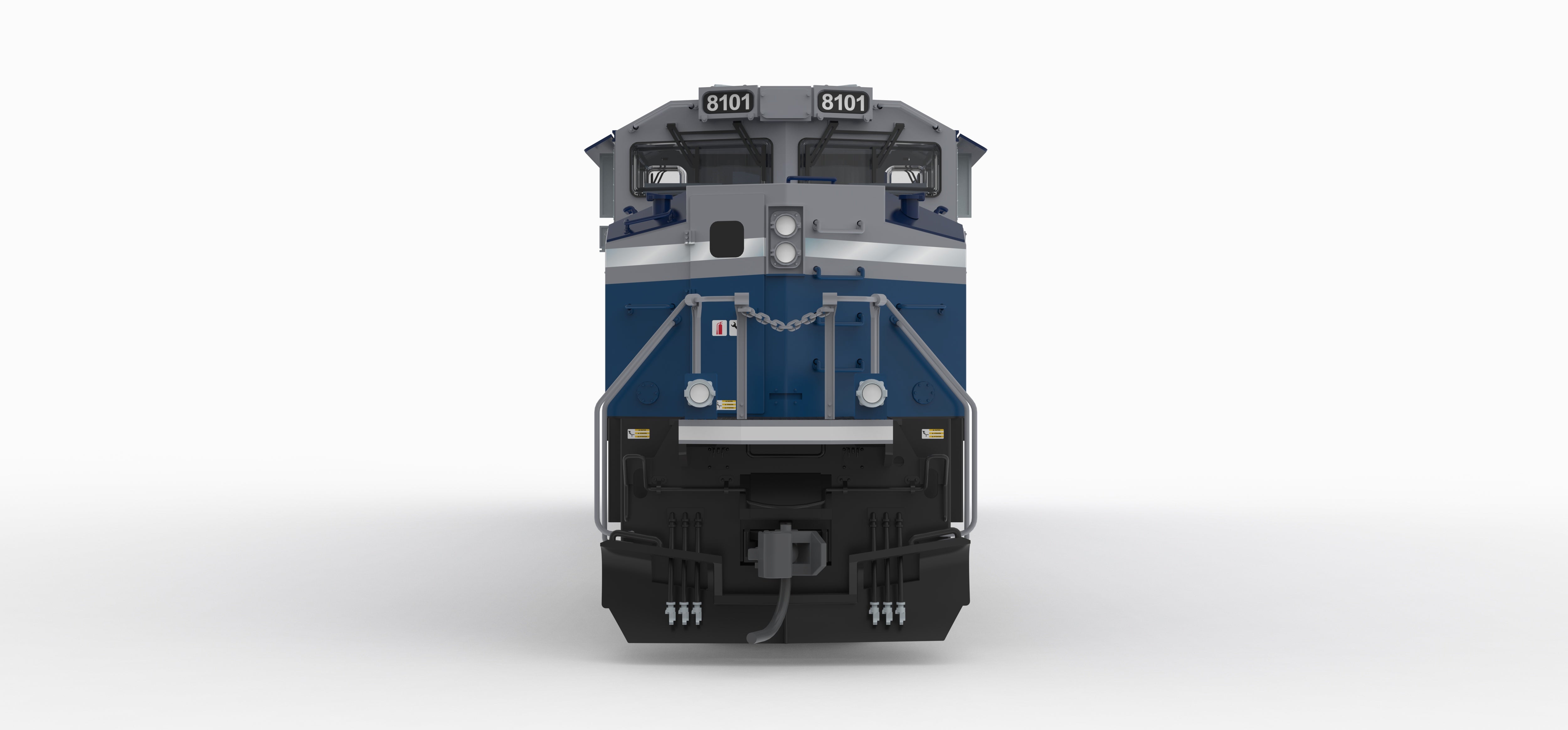 10427 EMD SD70ACe, CN 8101, Blue & White, No-Sound / DCC-Ready, HO