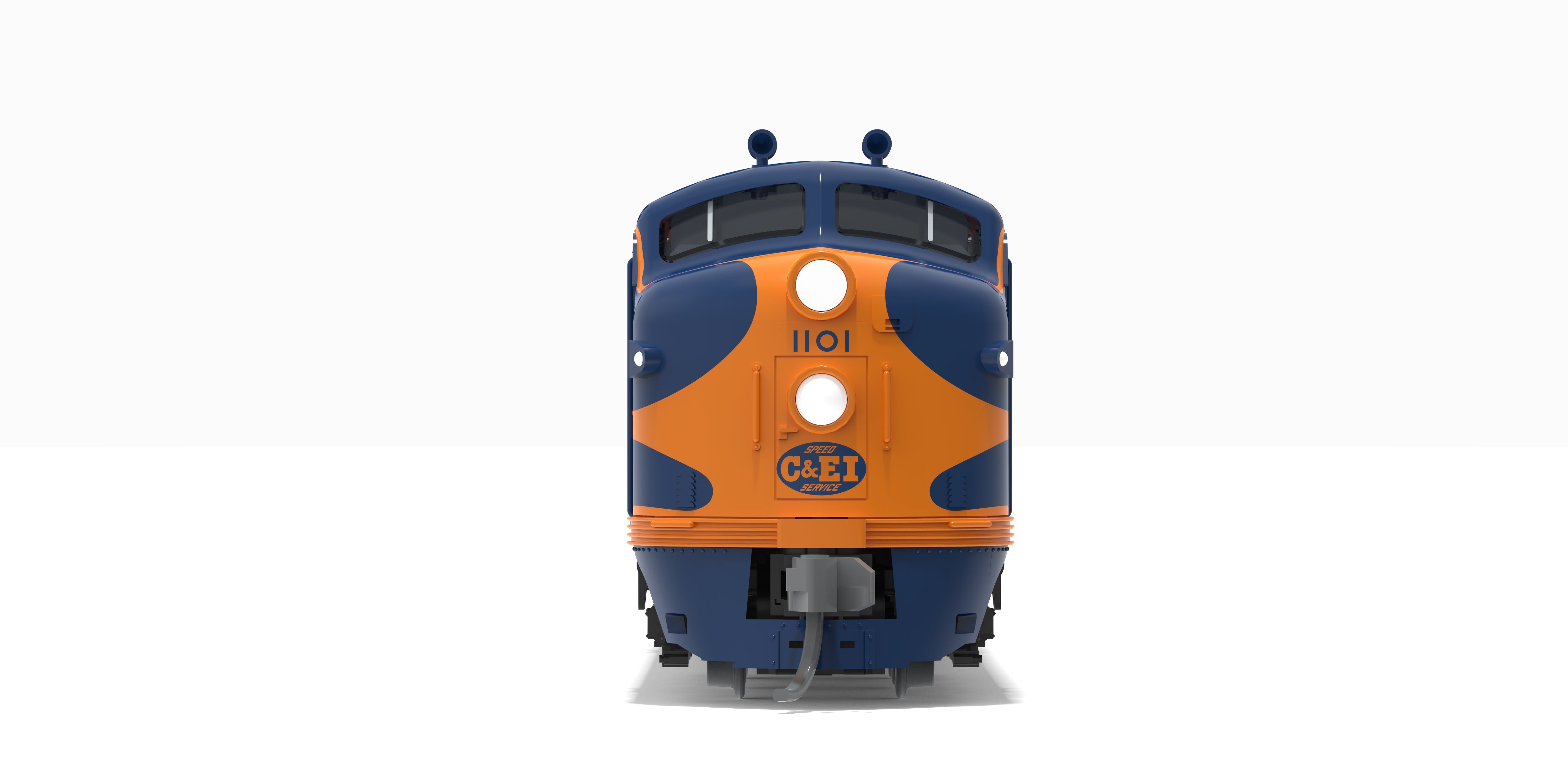 10251 EMD E7A, C&EI 1101, Blue & Orange, Paragon4 Sound/DC/DCC, N (Pioneer Trains Exclusive)