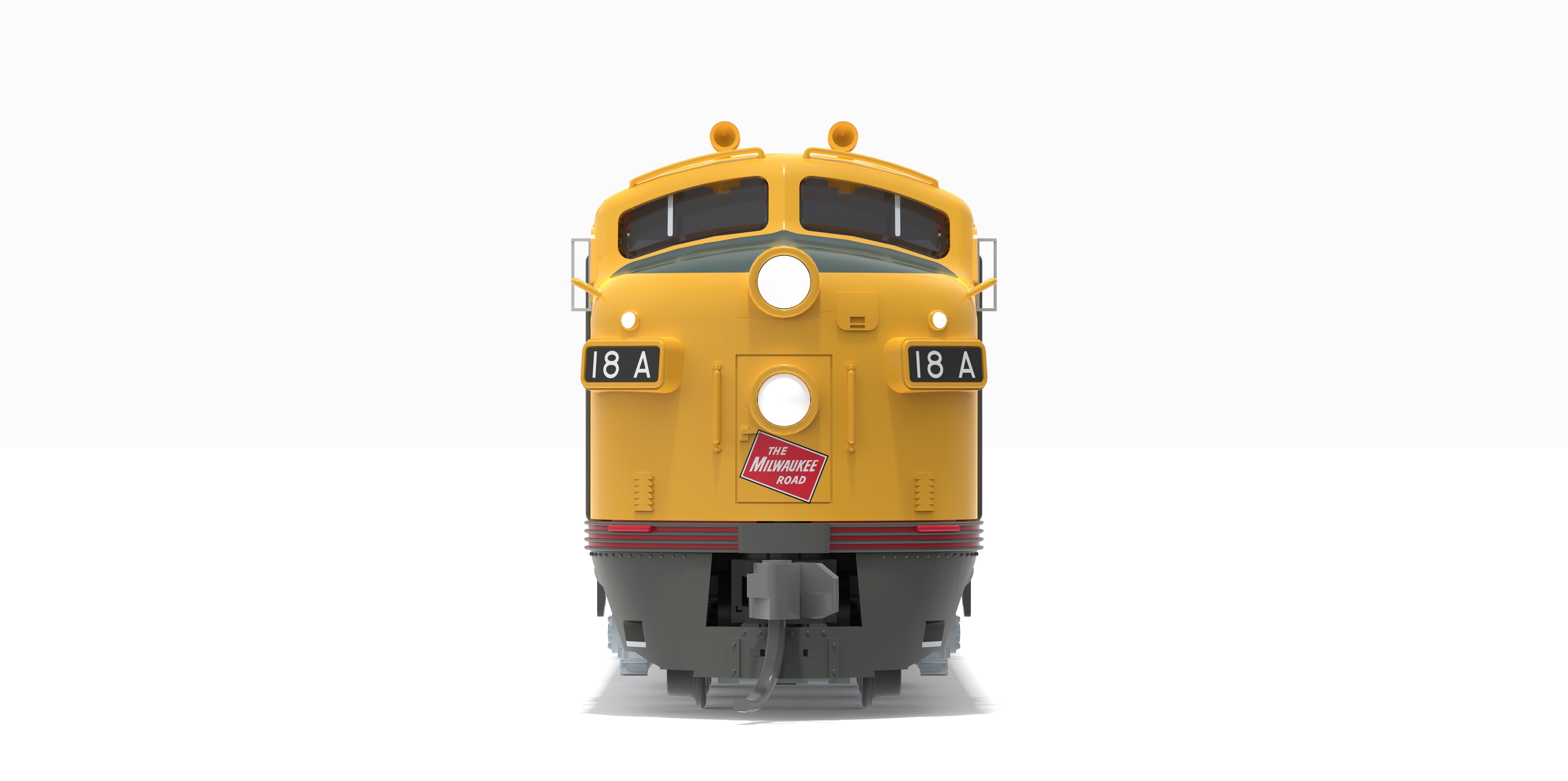 10221 EMD E7A, MILW 18B, Yellow & Gray Streamliner Scheme, Paragon4 Sound/DC/DCC, N