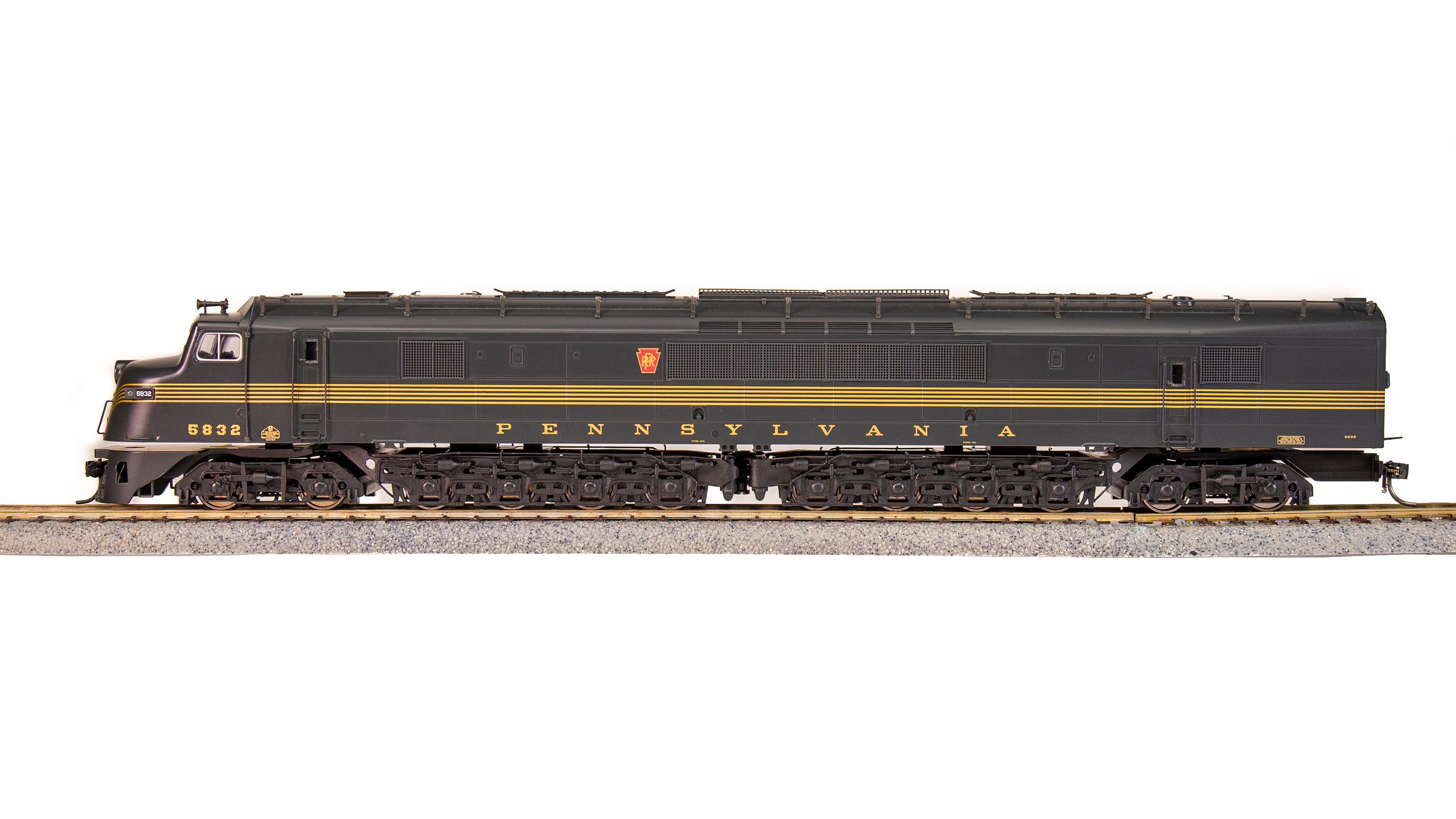 2504 Baldwin Centipede, PRR #5832, A1 Unit with Trainphone Antennae, 5