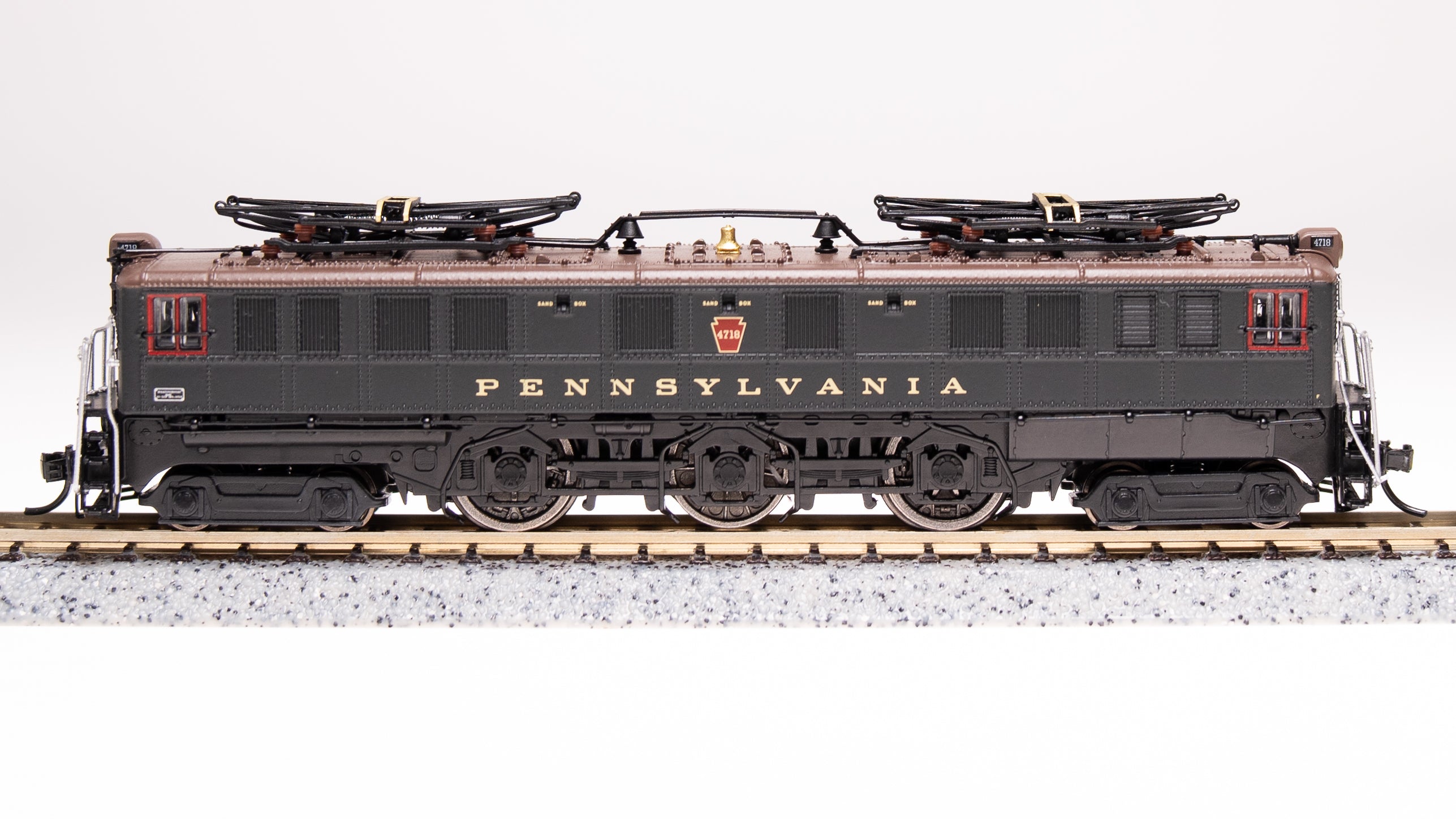 3954 PRR P5a Boxcab, #4718, Freight Type, DGLE, Brown Roof, Buff Yellow  Roman Lettering, Paragon4 Sound/DC/DCC, N