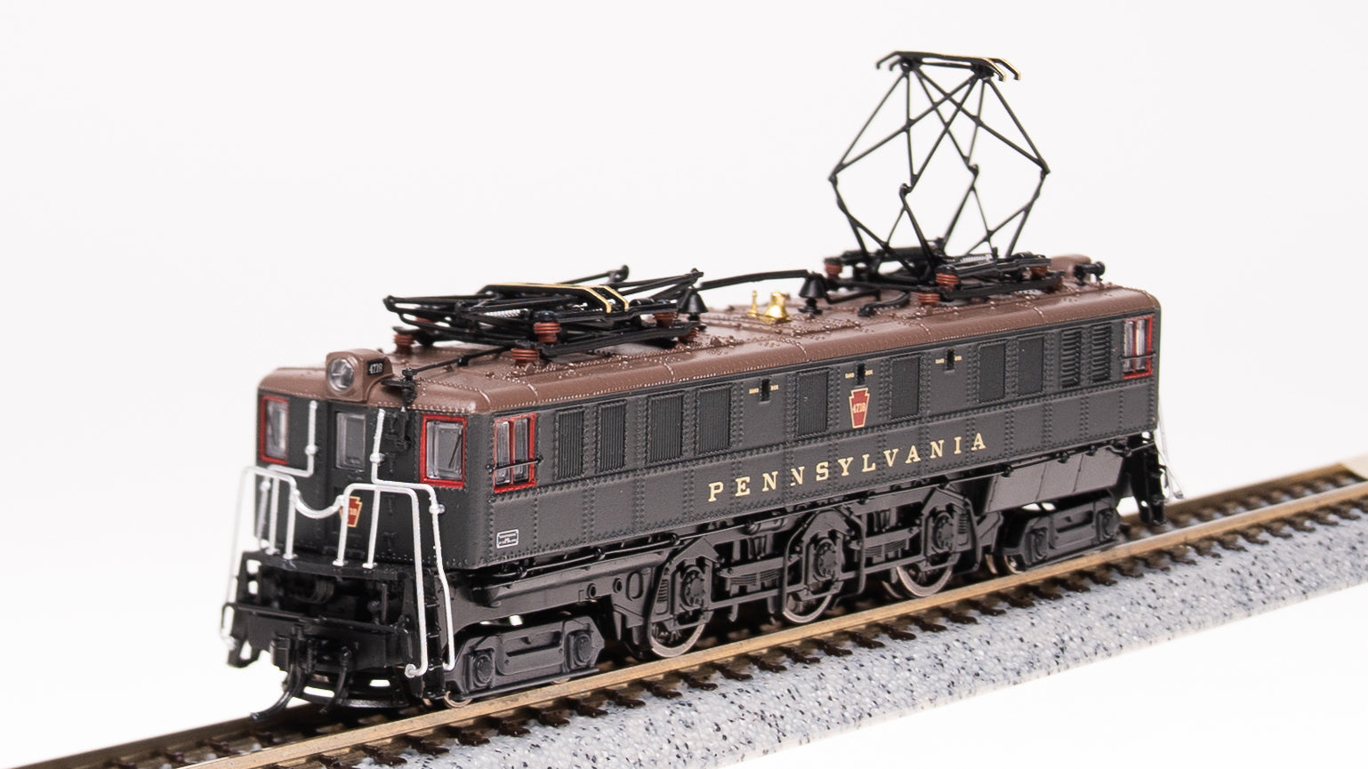 3954 PRR P5a Boxcab, #4718, Freight Type, DGLE, Brown Roof, Buff Yello