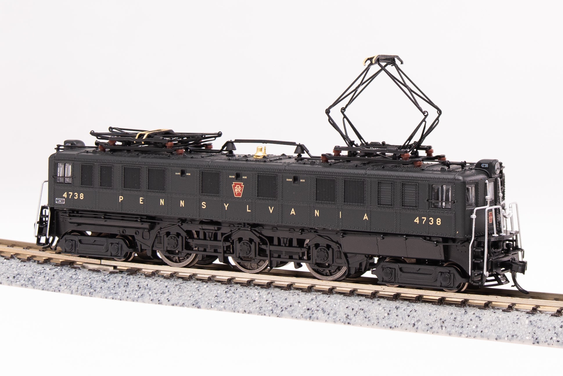 3956 PRR P5a Boxcab, #4738, Freight Type, DGLE, Buff Yellow Futura Lettering, Paragon4 Sound/DC/DCC, N Default Title