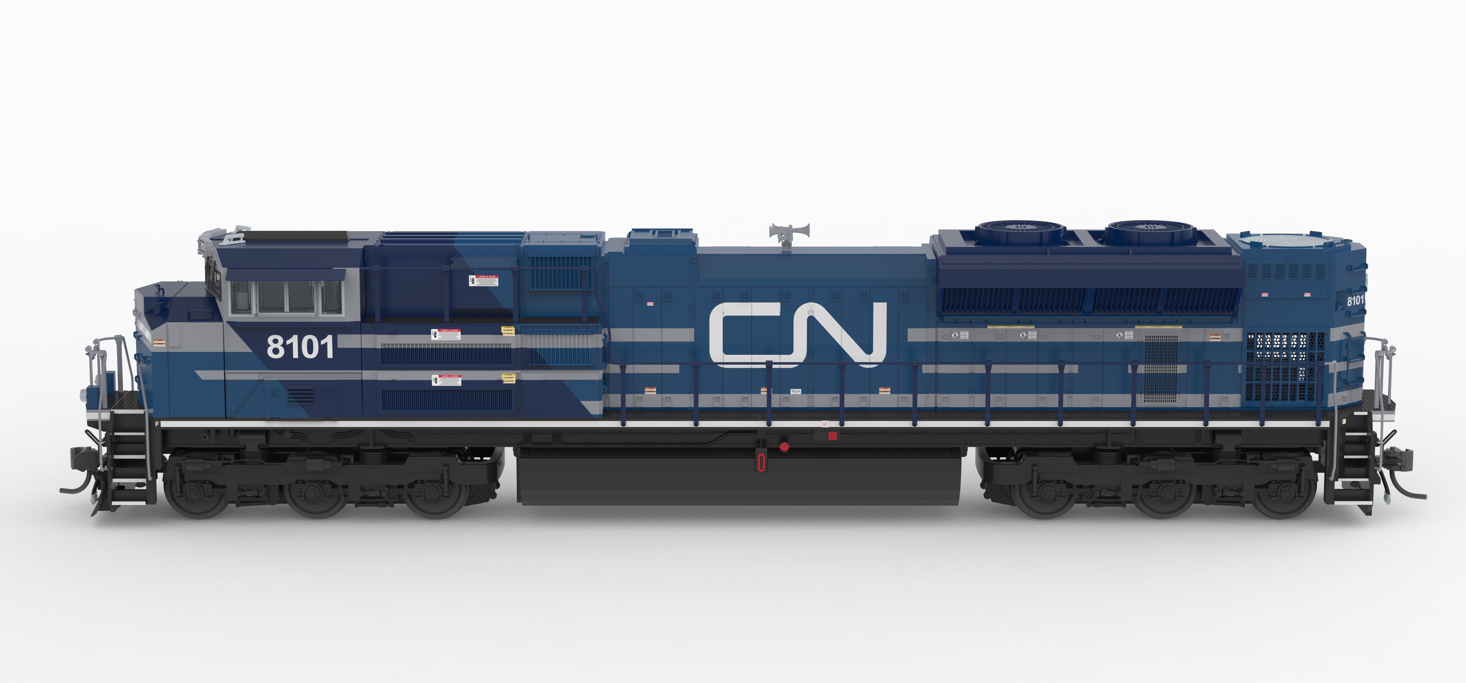 10427 EMD SD70ACe, CN 8101, Blue & White, No-Sound / DCC-Ready, HO