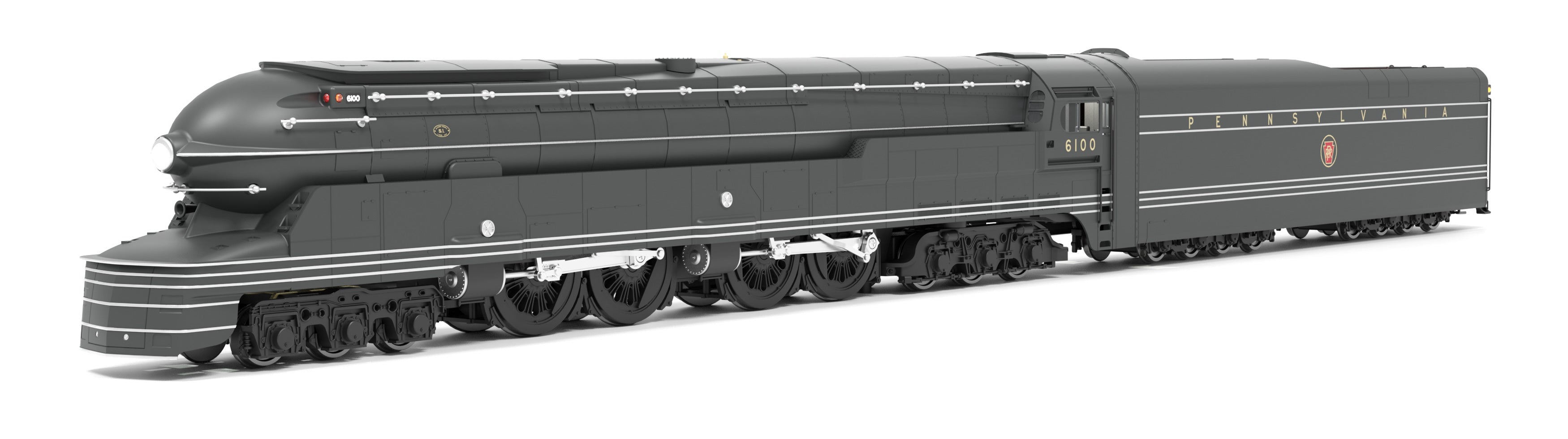 4375 PRR S1 6-4-4-6 Duplex, #6100, Paragon4 Sound/DC/DCC, Smoke, HO