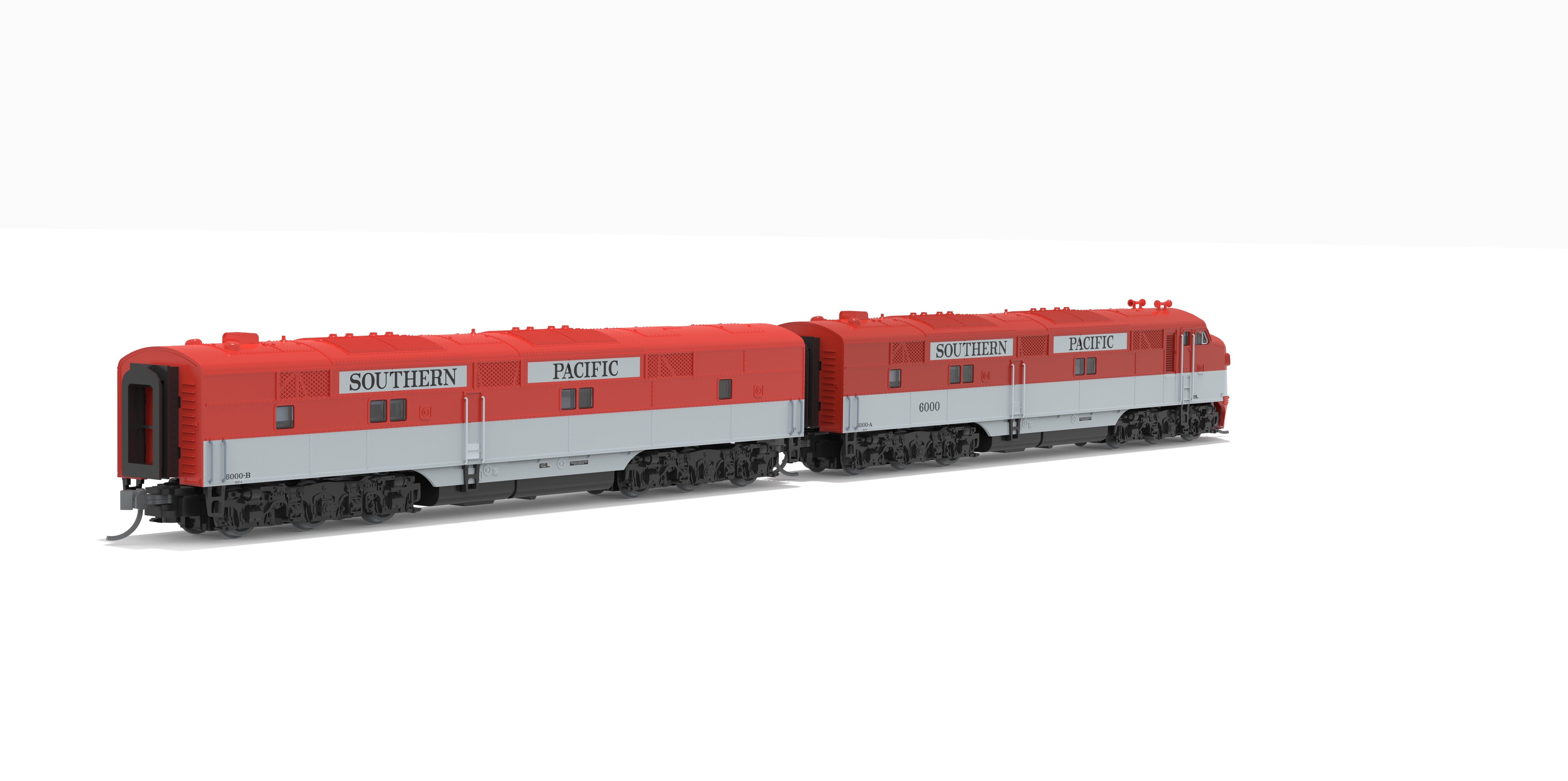 10248 EMD E7 A-B Set, SP 6000A / 6000B, Golden State Scheme, A-unit No-Sound / DCC-Ready, Unpowered B-unit, N (Lowell Smith Exclusive)