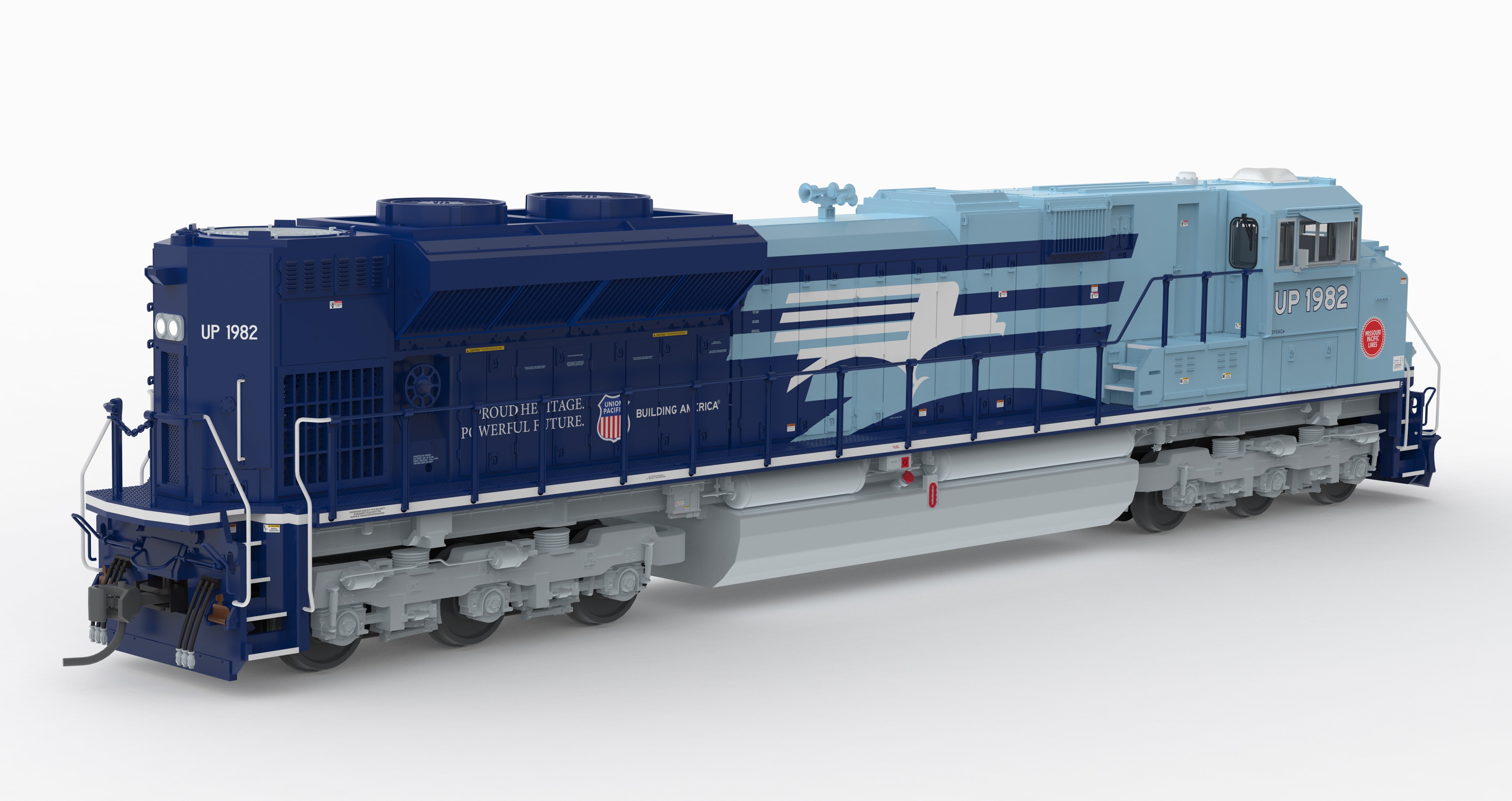 10440 EMD SD70ACe, UP 1982, Missouri Pacific Heritage livery, No-Sound / DCC-Ready, HO
