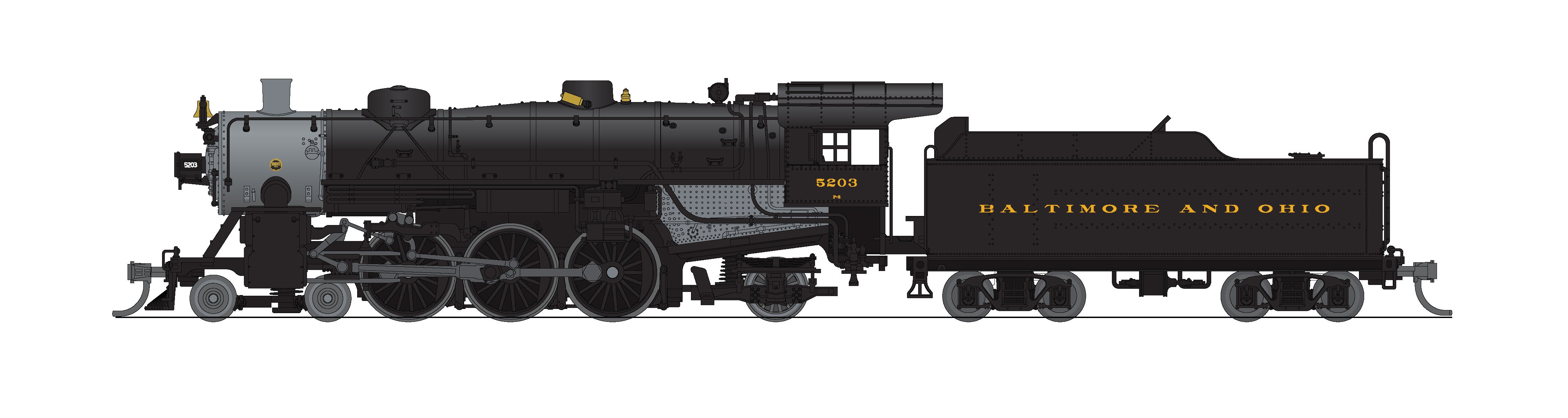 10405 USRA Light Pacific 4-6-2, B&O 5223, Paragon4 Sound/DC/DCC, N