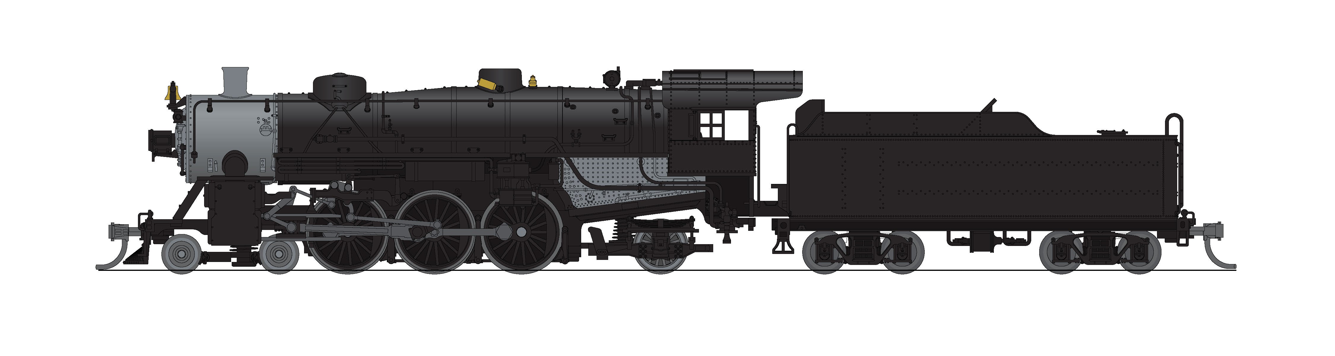 10418 USRA Light Pacific 4-6-2, Unlettered, Paragon4 Sound/DC/DCC, N